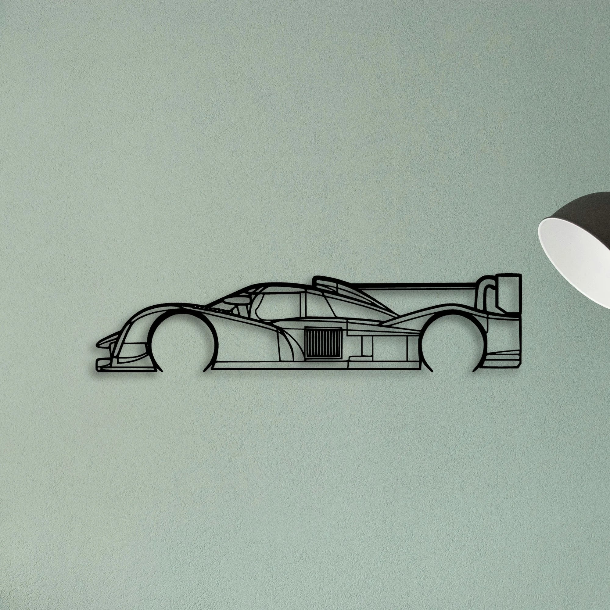 908 LMP1 2011 Classic Silhouette Metal Wall Art - Tinvibe