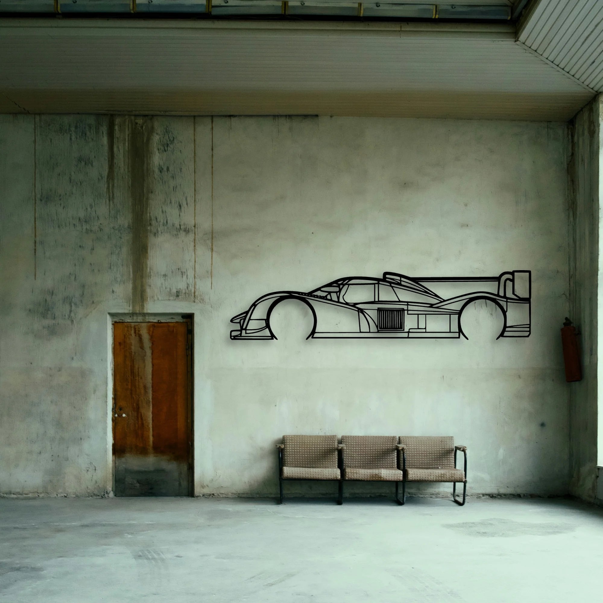 908 LMP1 2011 Classic Silhouette Metal Wall Art - Tinvibe