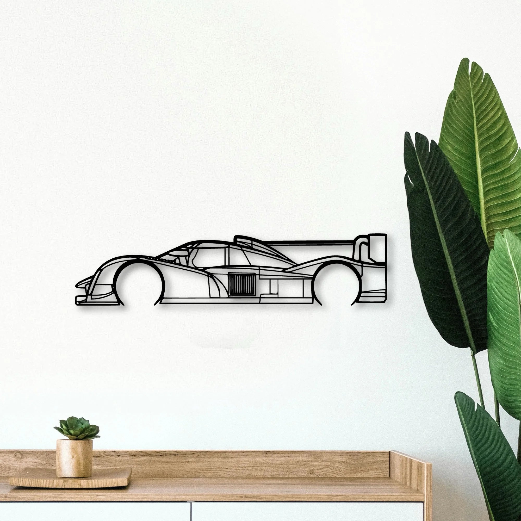 908 LMP1 2011 Classic Silhouette Metal Wall Art - Tinvibe