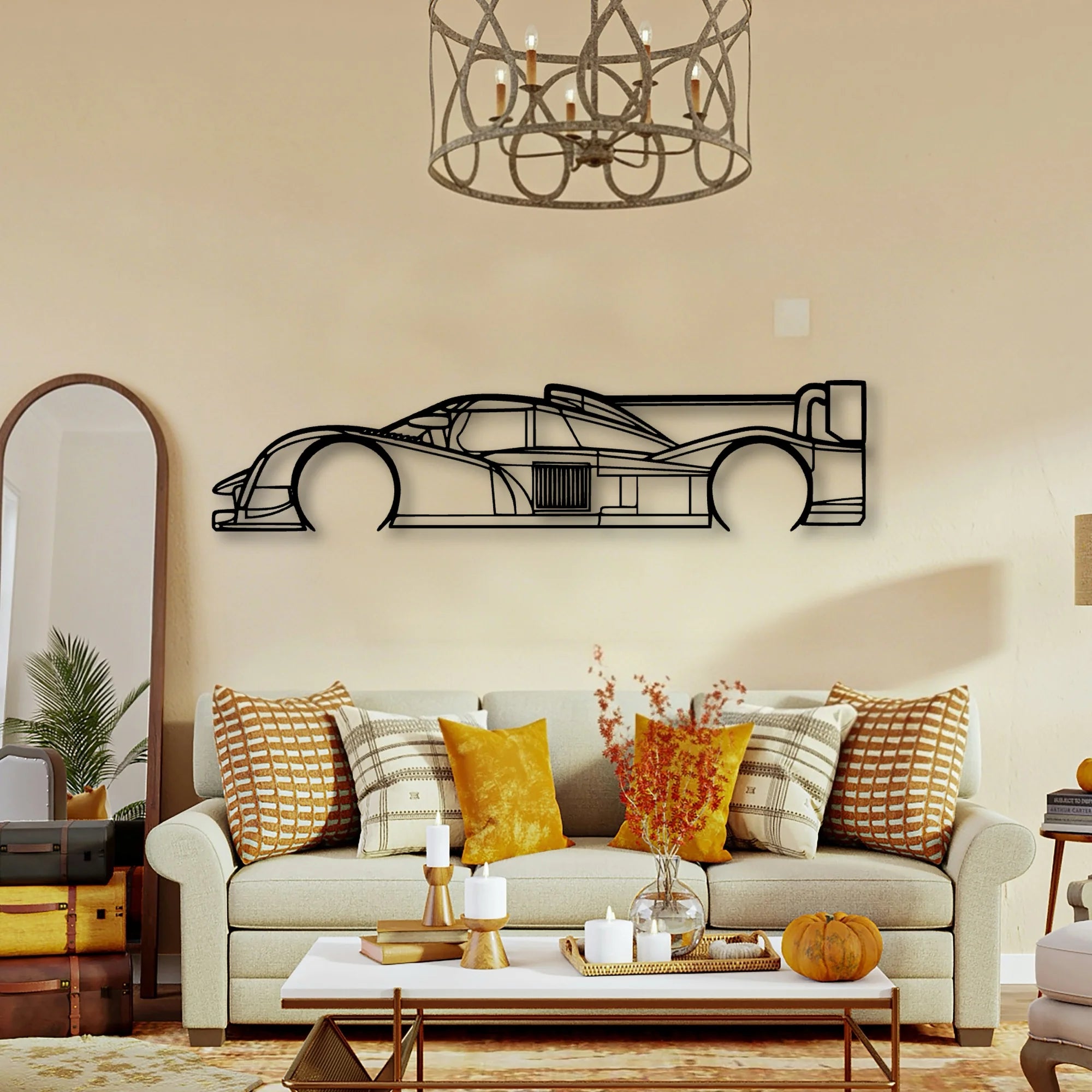 908 LMP1 2011 Classic Silhouette Metal Wall Art - Tinvibe