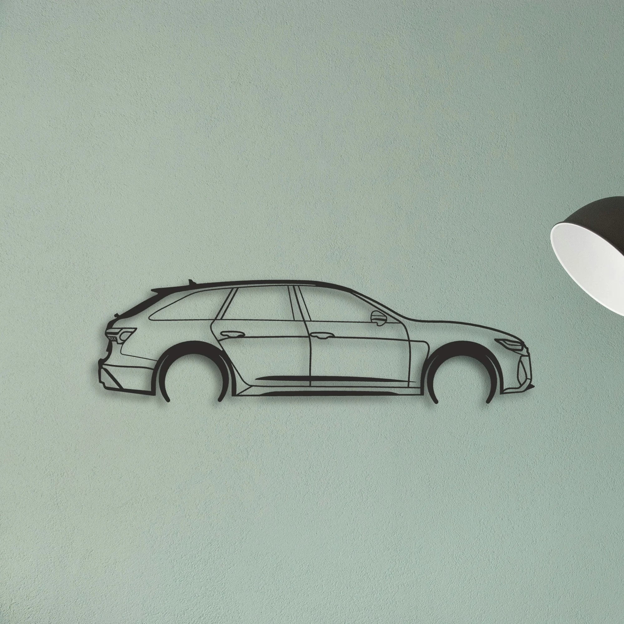 AUDI Classic Silhouette Metal Wall Art - Tinvibe