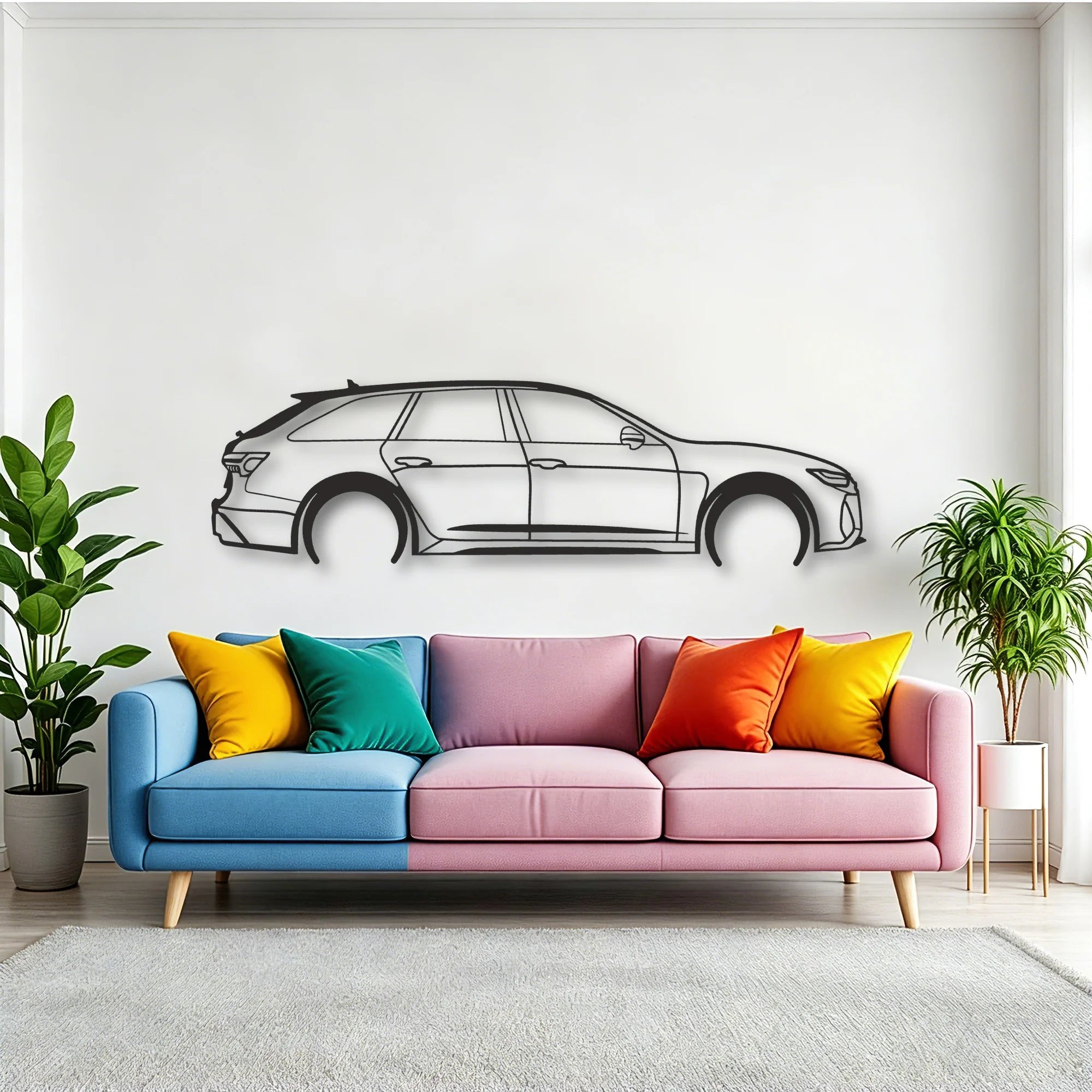 AUDI Classic Silhouette Metal Wall Art - Tinvibe