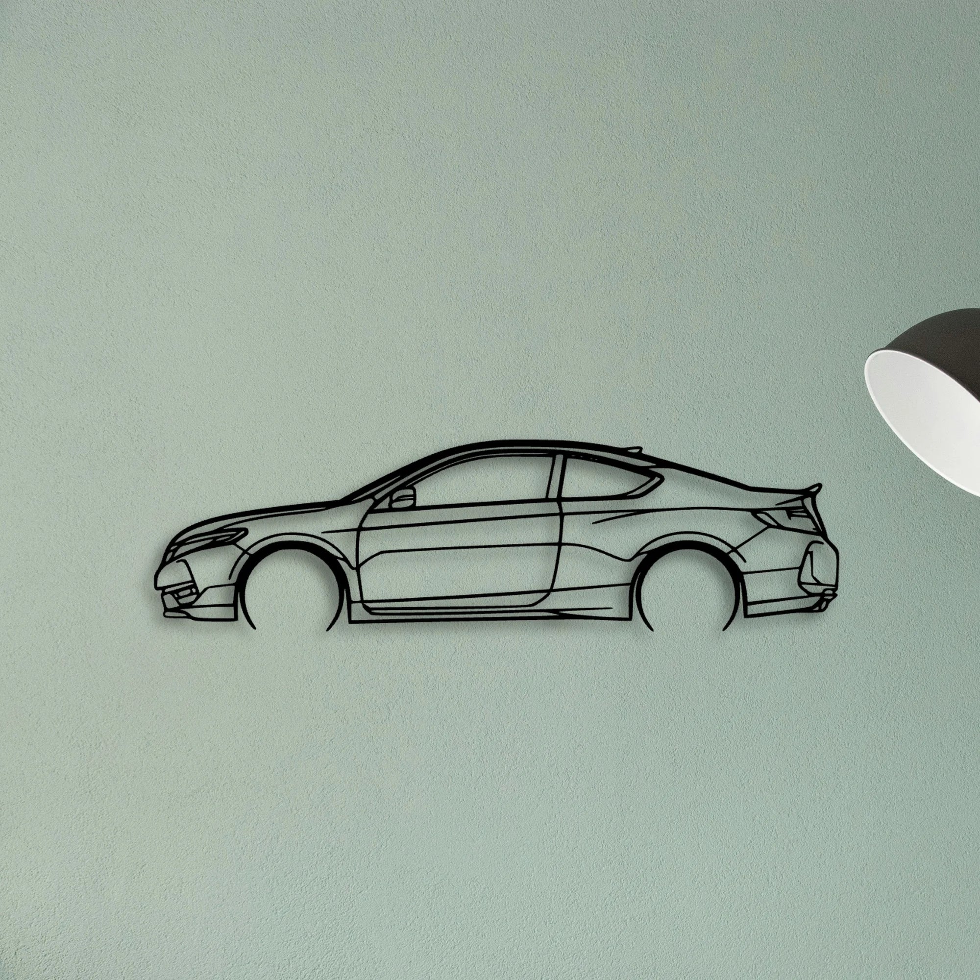 Accord Coupe 2 Classic Silhouette Metal Wall Art - Tinvibe
