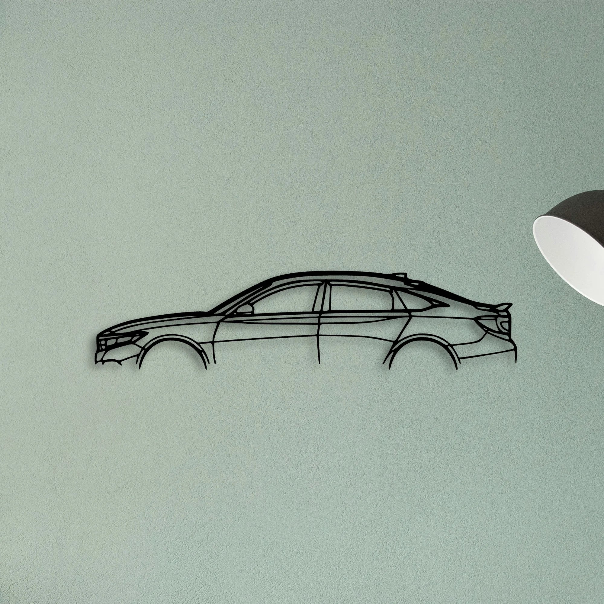 Accord Sport 2020 Classic Silhouette Metal Wall Art - Tinvibe