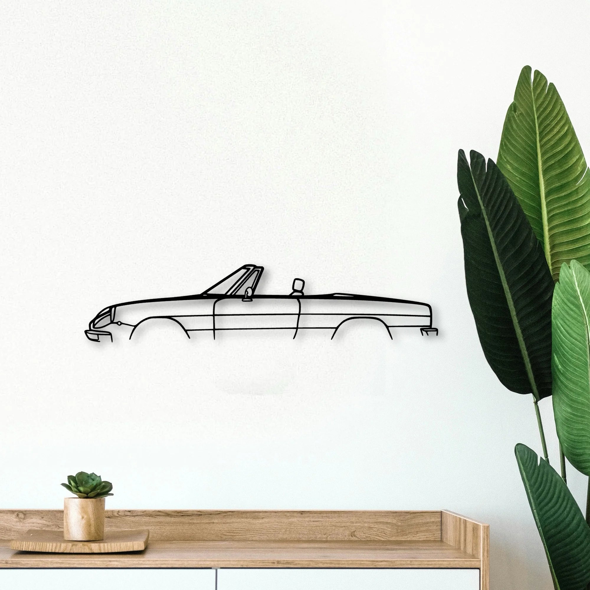 Alfa Spider 1979 Classic Silhouette Metal Wall Art - Tinvibe