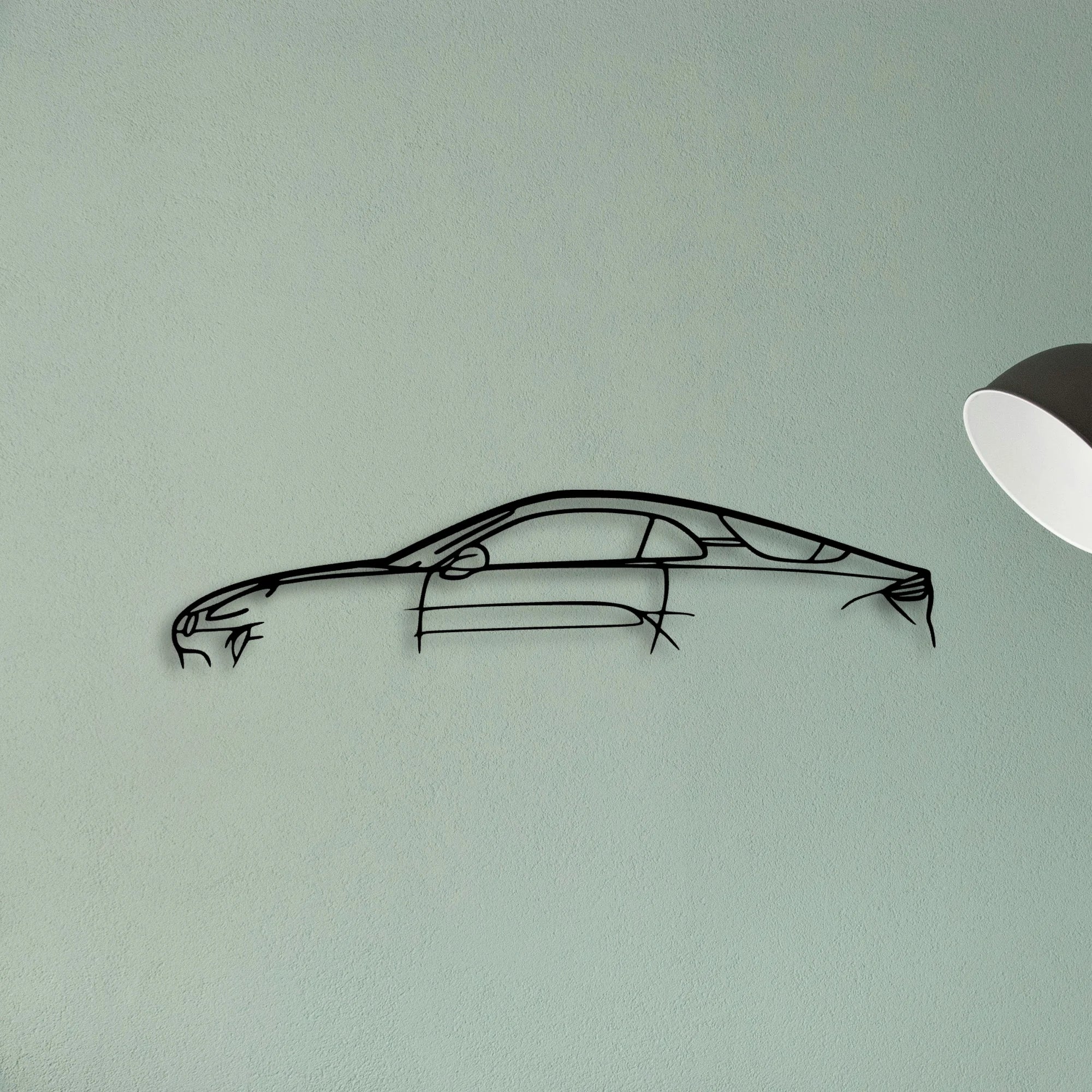 Alpine A110 Classic Silhouette Metal Wall Art - Tinvibe