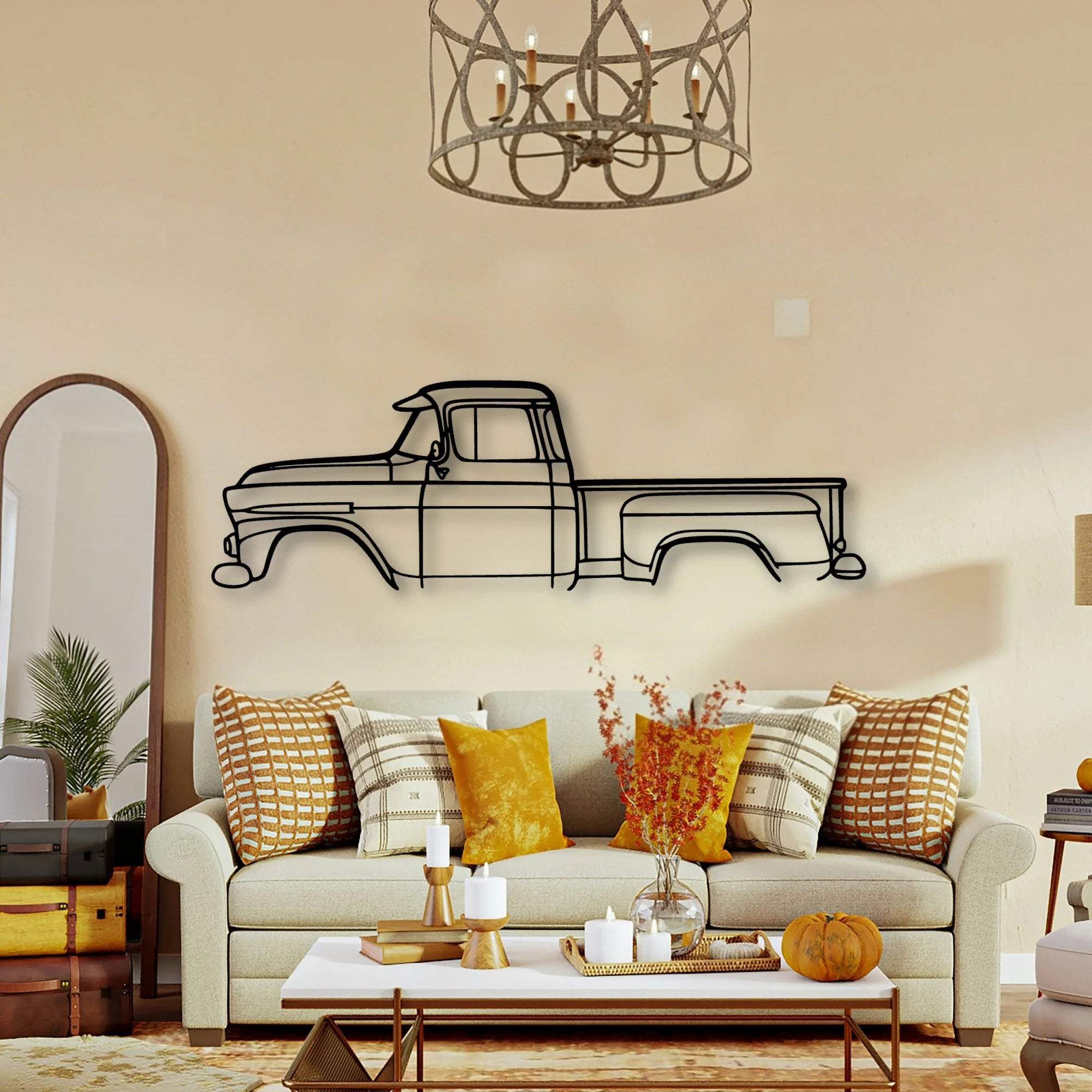 Apache 31 Classic Silhouette Metal Wall Art - Tinvibe