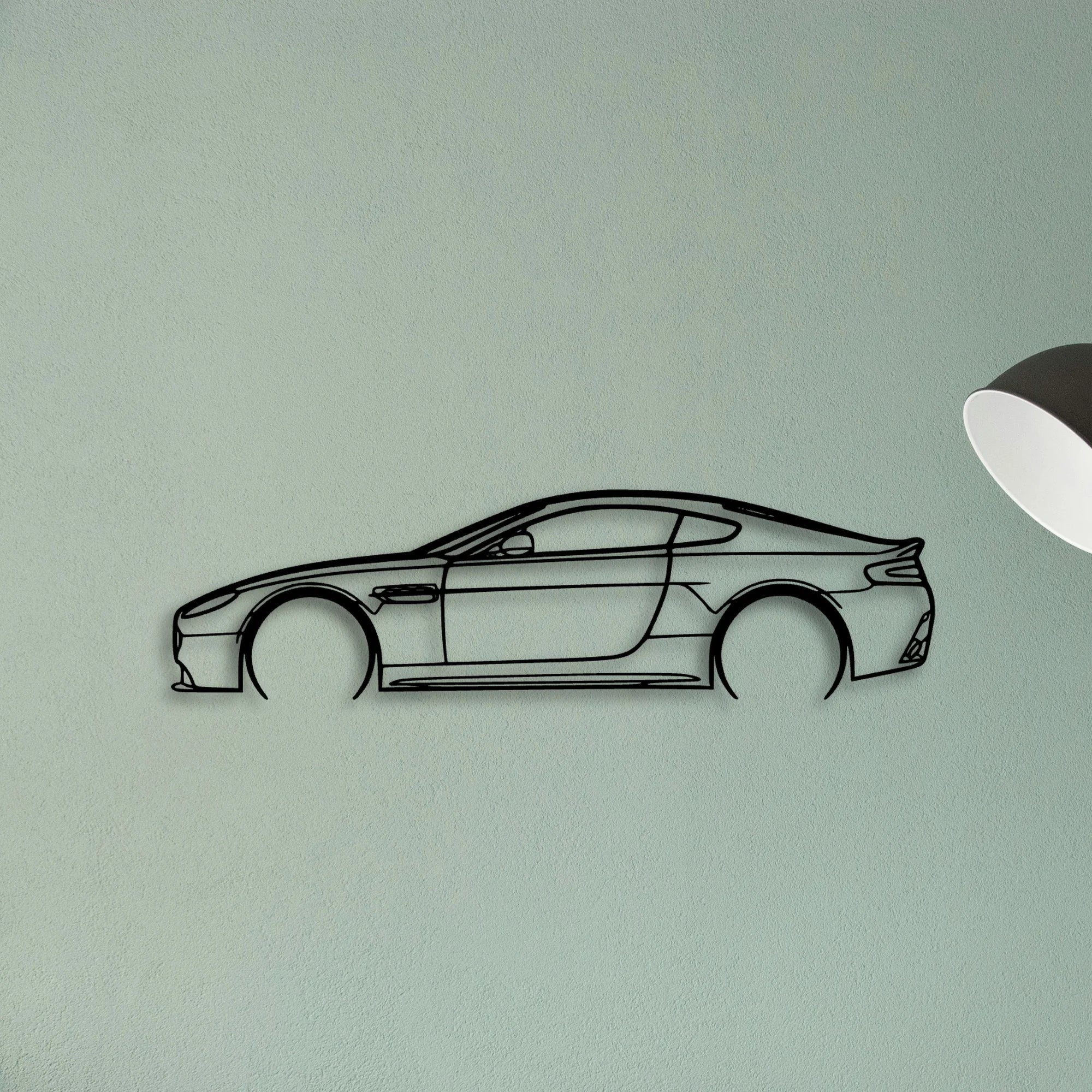 Aston Vantage 2 Classic Silhouette Metal Wall Art - Tinvibe