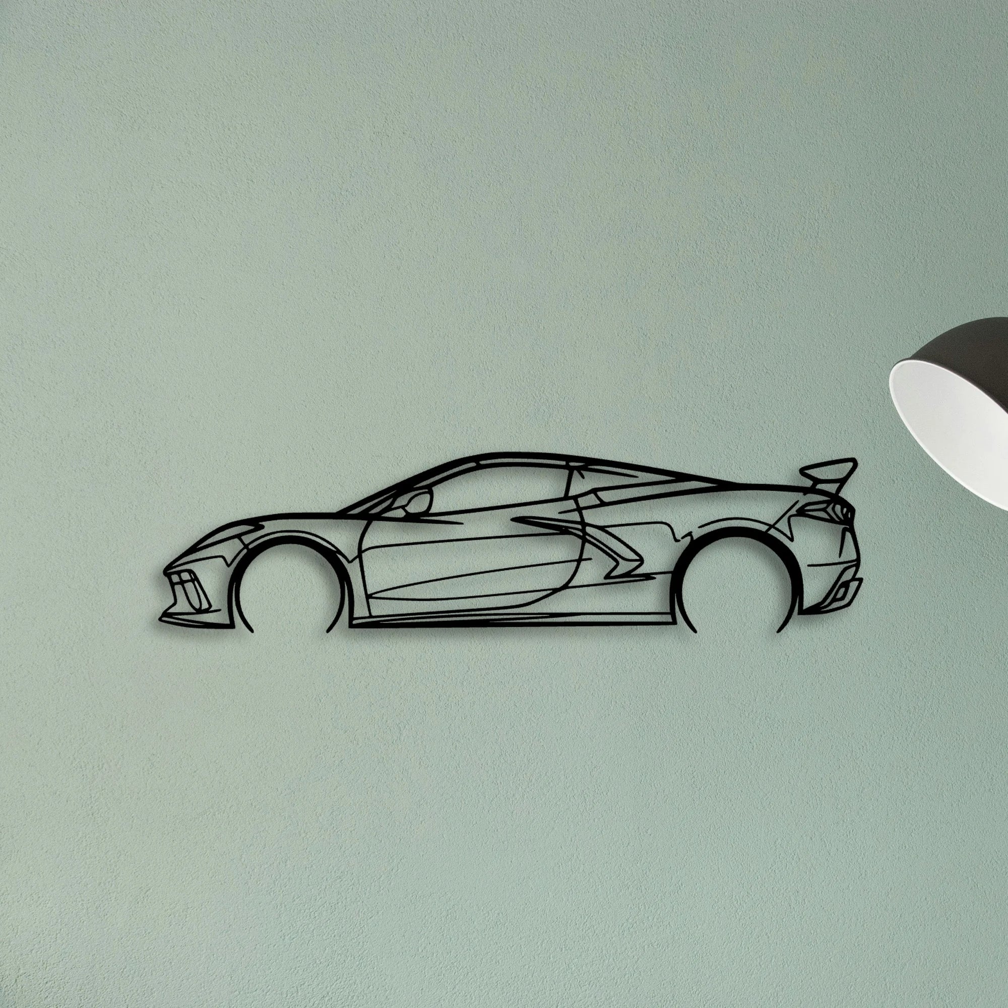 C8 HTC 2 Classic Silhouette Metal Wall Art - Tinvibe