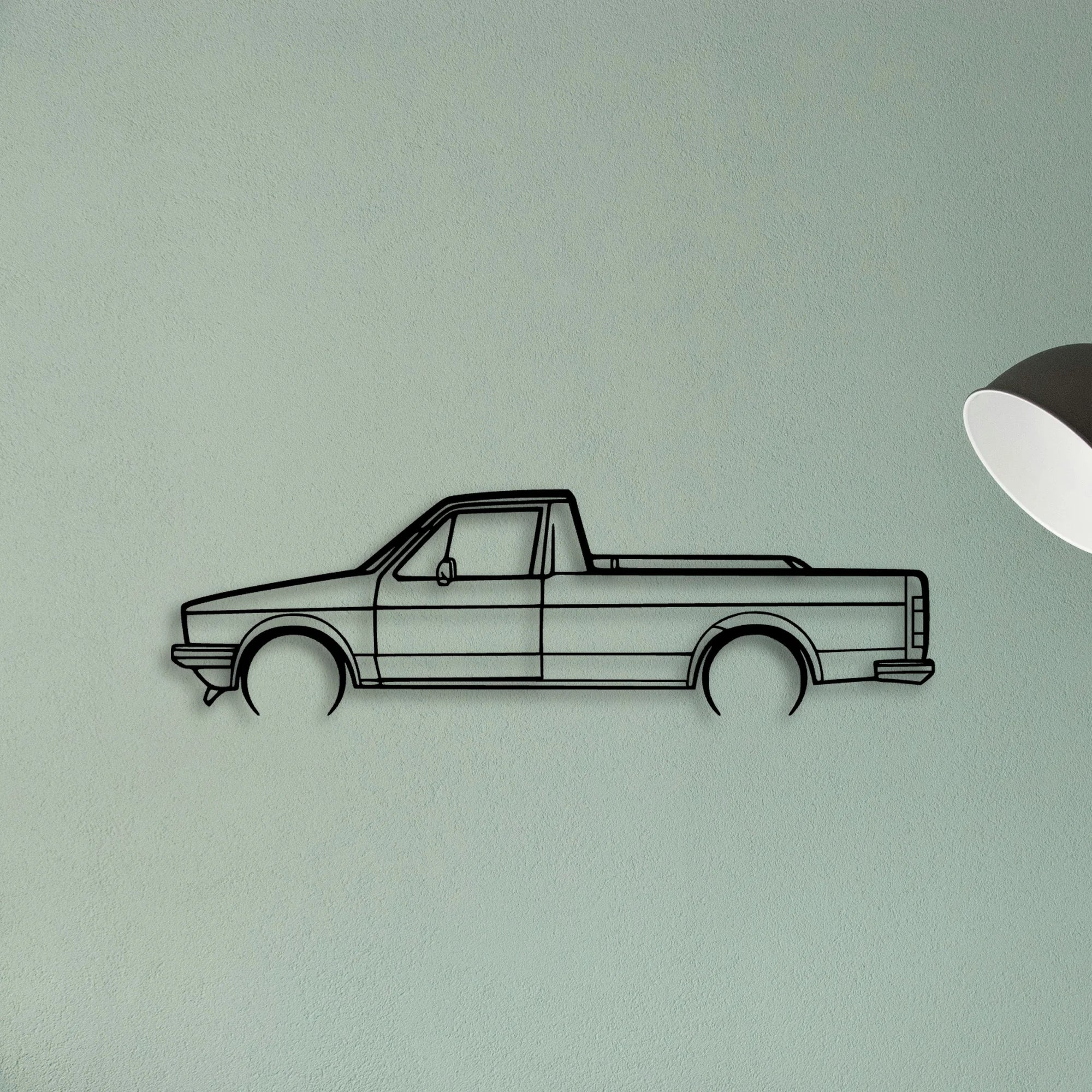 Caddy 1992 Classic Silhouette Metal Wall Art - Tinvibe
