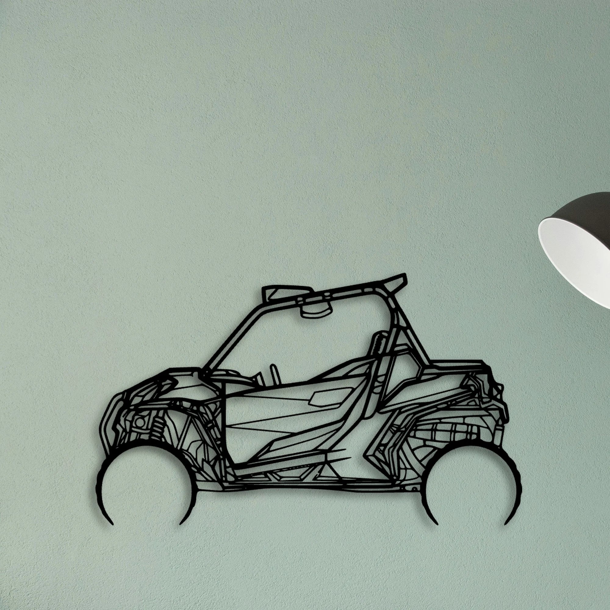 CAN AM Maverick 1000R Classic Silhouette Metal Wall Art - Tinvibe