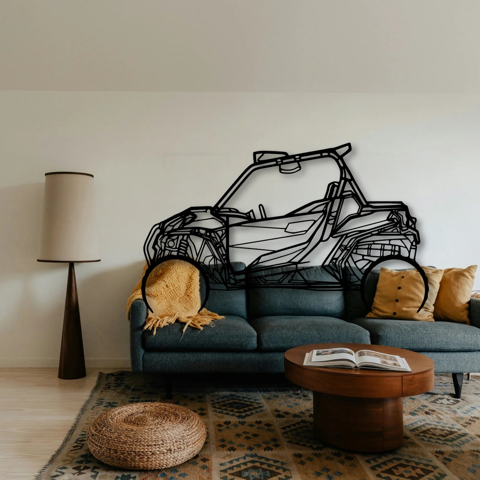 CAN AM Maverick 1000R Classic Silhouette Metal Wall Art - Tinvibe