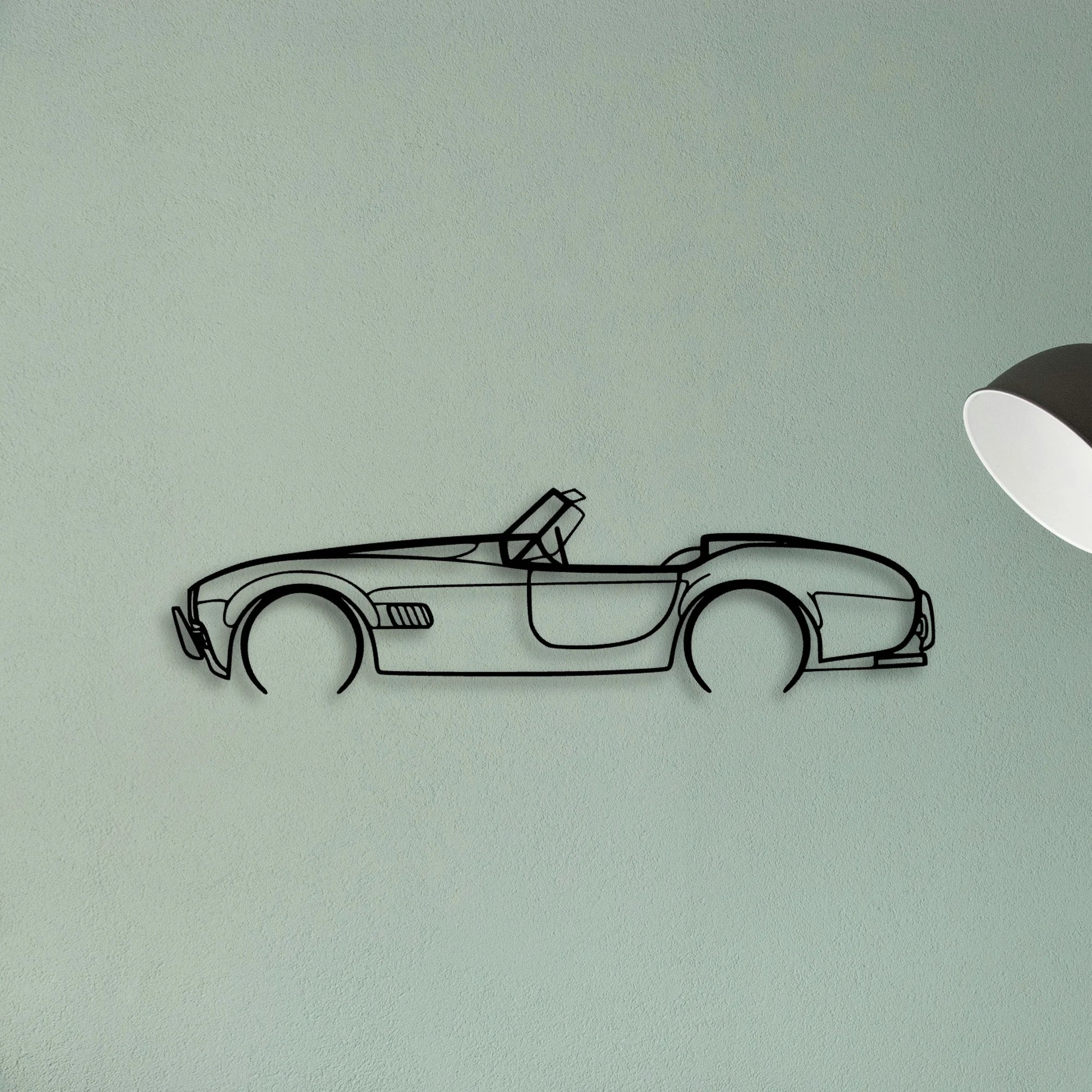 Cobra 2 Classic Silhouette Metal Wall Art - Tinvibe