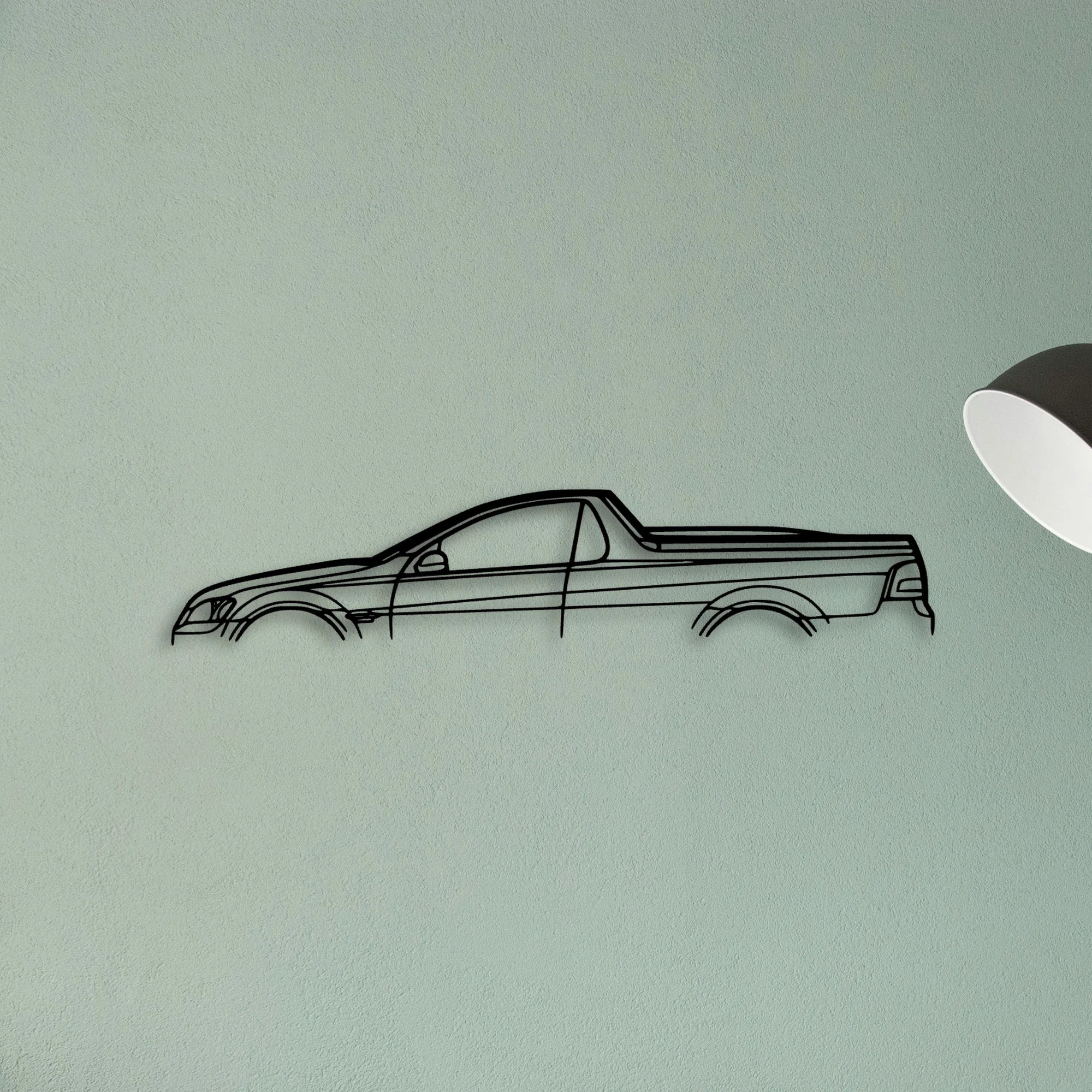 Commodore UTE 2011 Classic Silhouette Metal Wall Art - Tinvibe