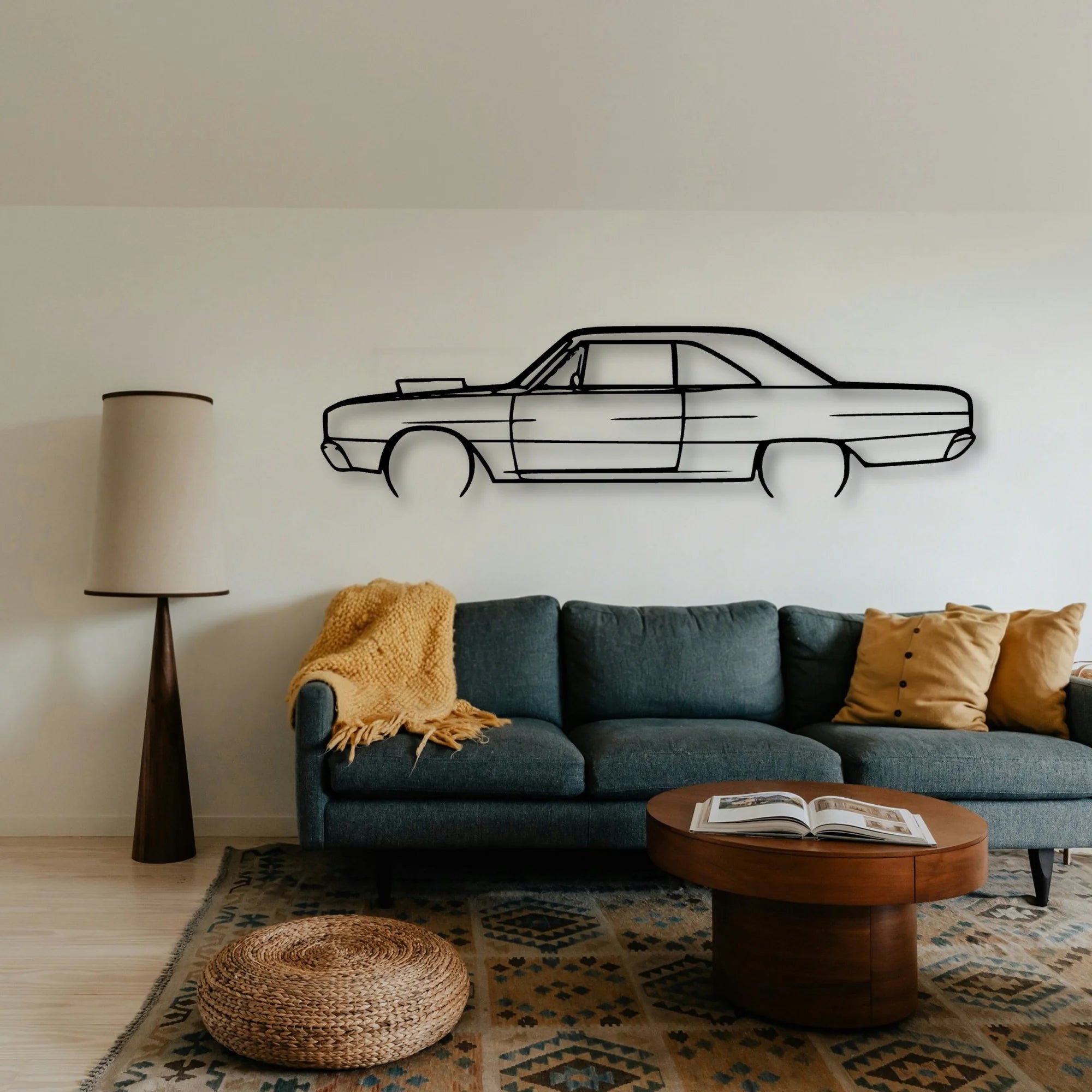 Dart 1967 Classic Silhouette Metal Wall Art - Tinvibe