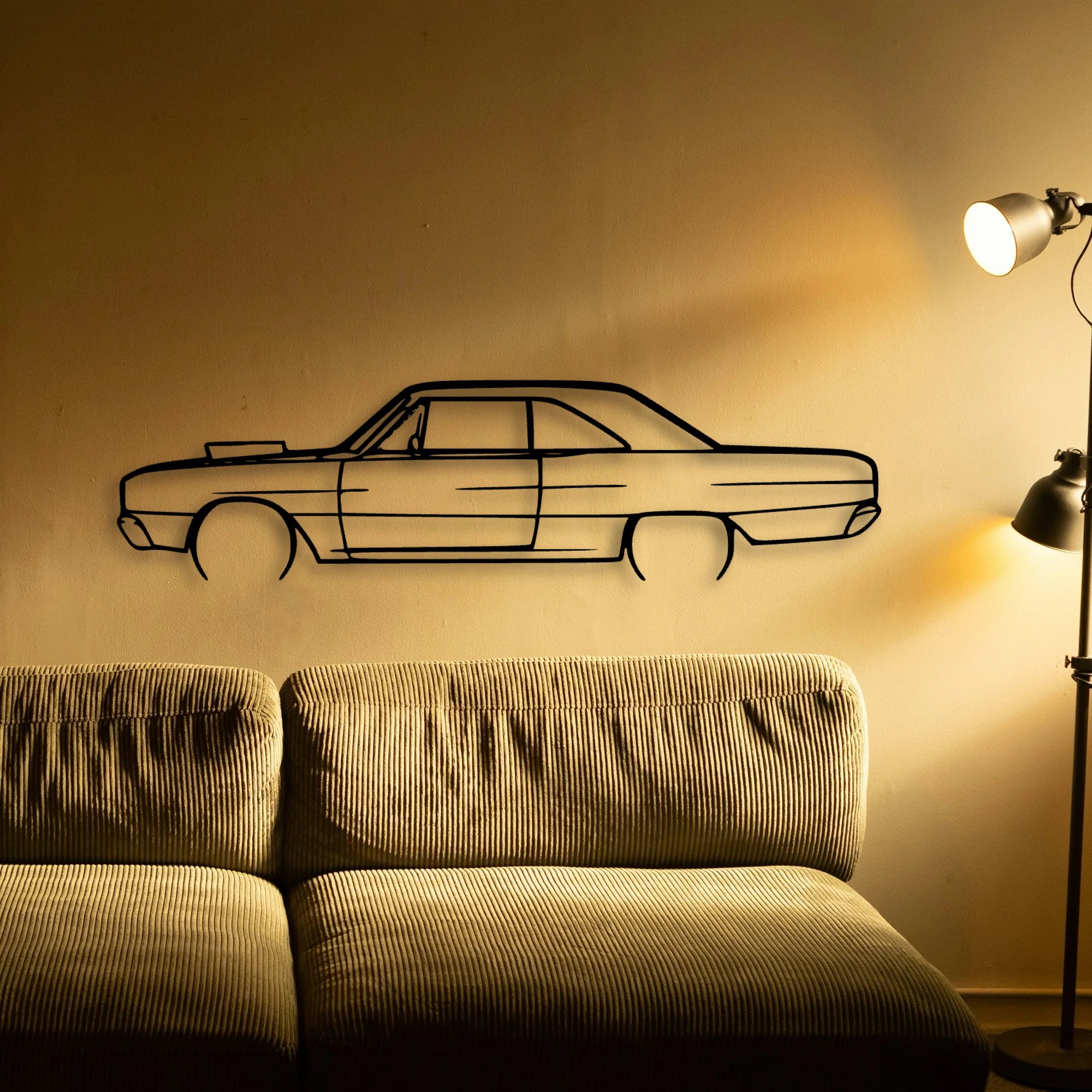 Dart 1967 Classic Silhouette Metal Wall Art - Tinvibe