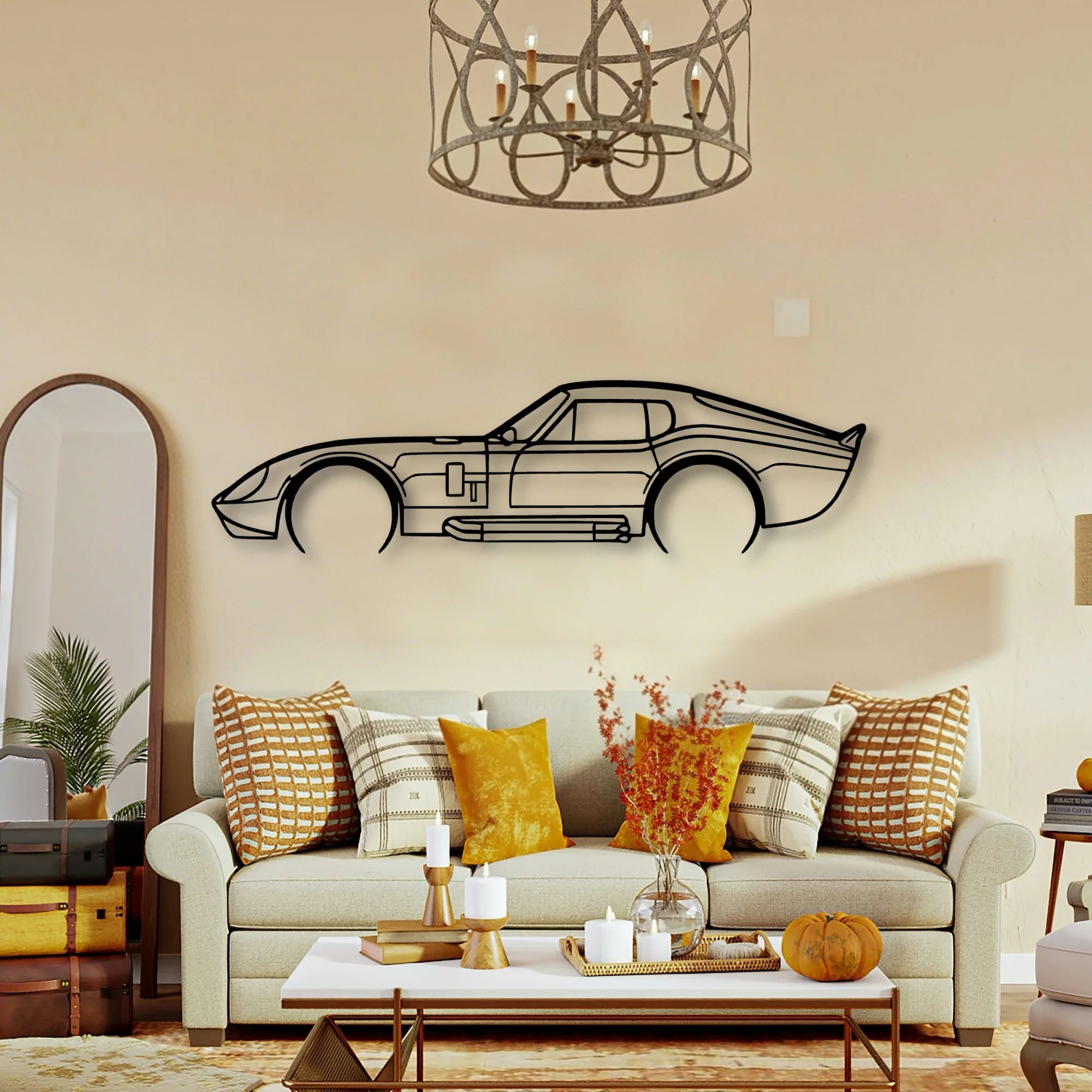 Daytona 1965 Classic Silhouette Metal Wall Art - Tinvibe