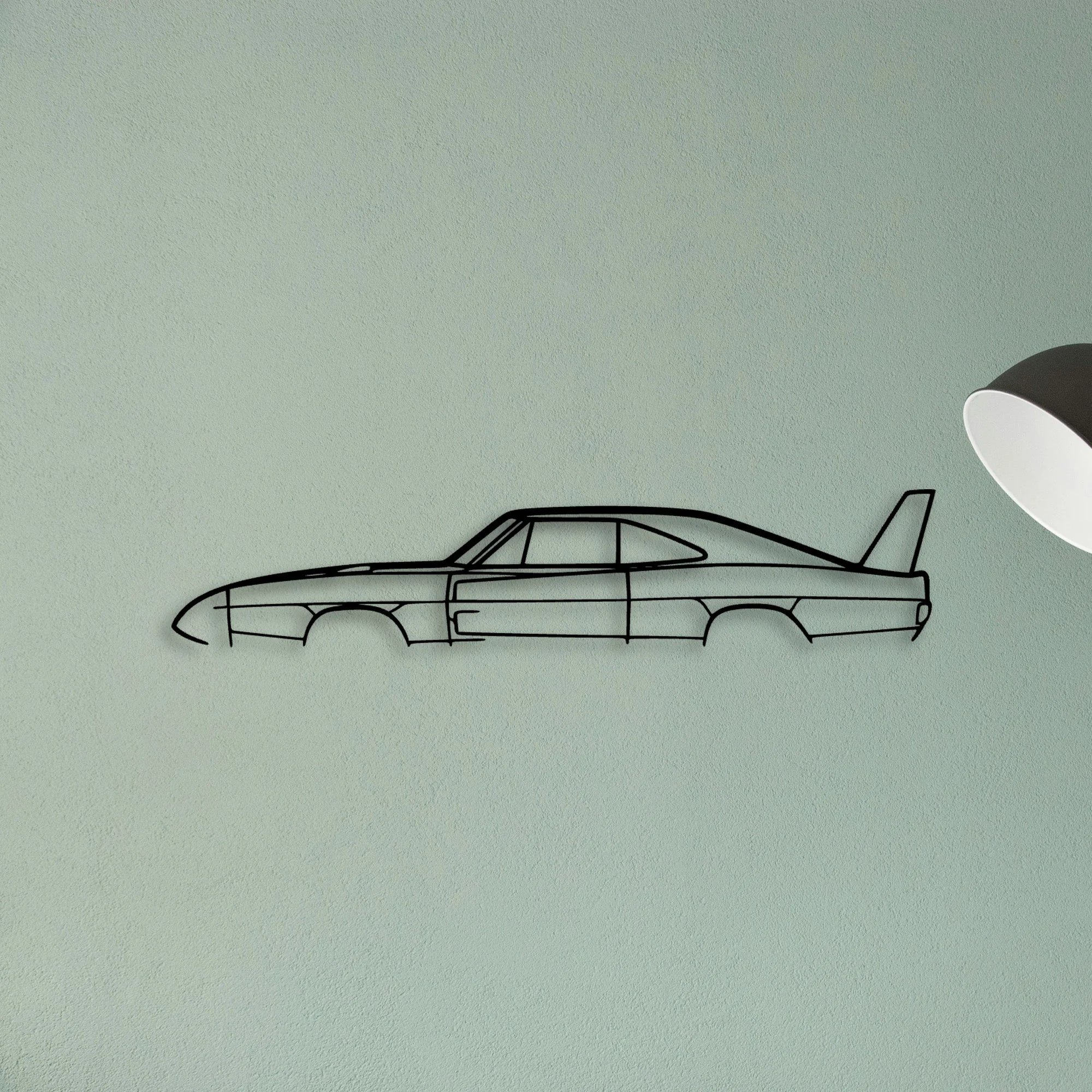 Daytona 1969 2 Classic Silhouette Metal Wall Art - Tinvibe