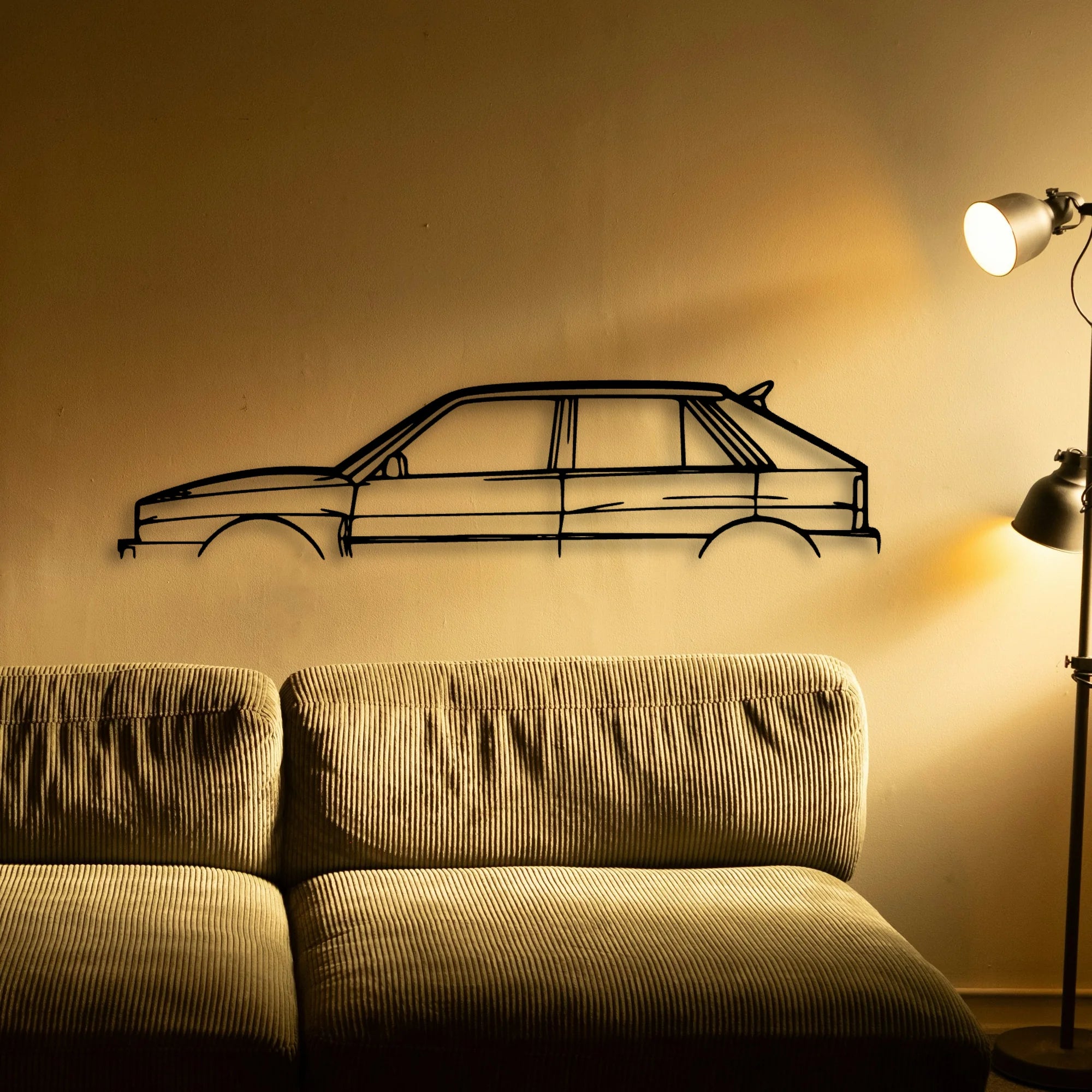 Delta 1992 Classic Silhouette Metal Wall Art - Tinvibe