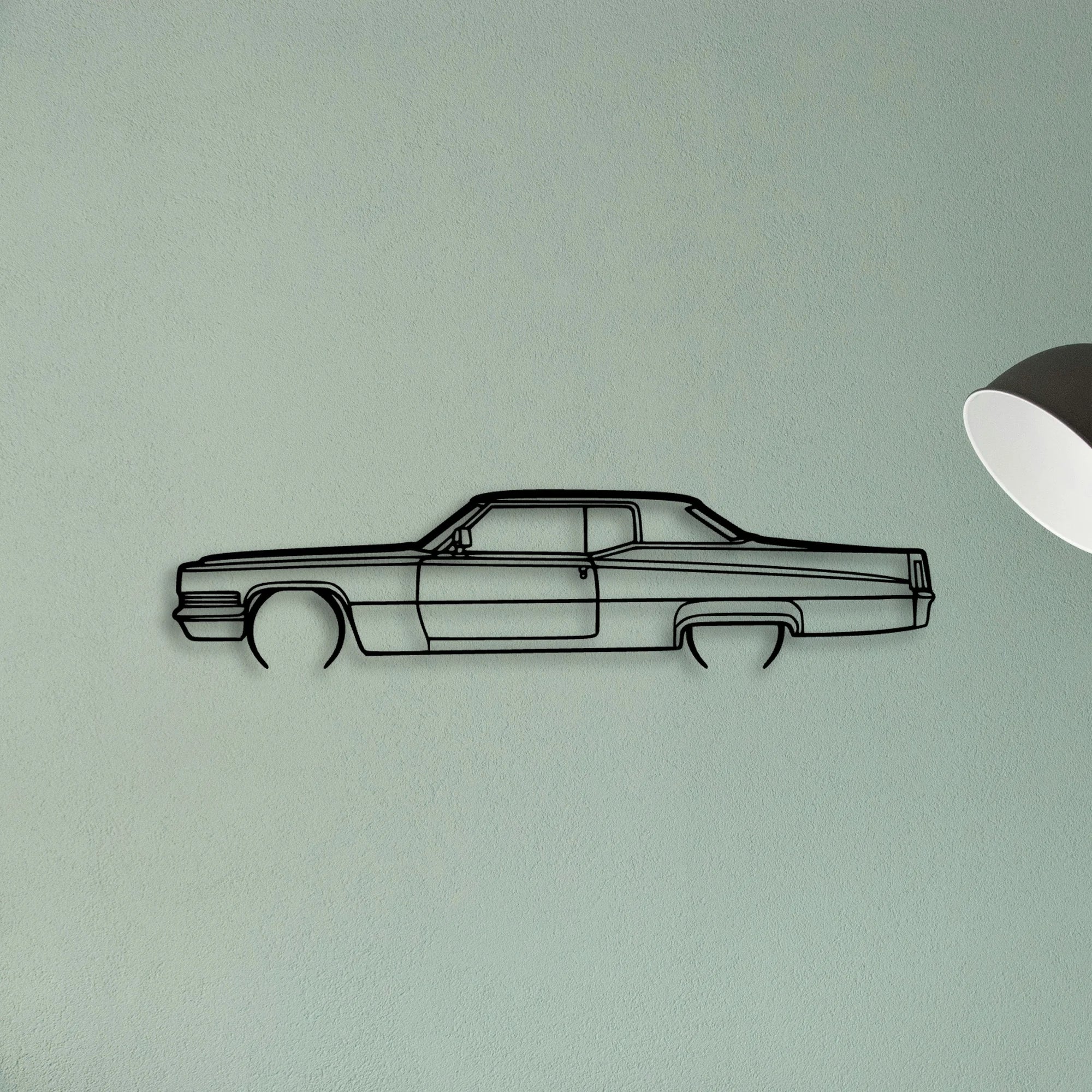 Deville 1970 Classic Silhouette Metal Wall Art - Tinvibe