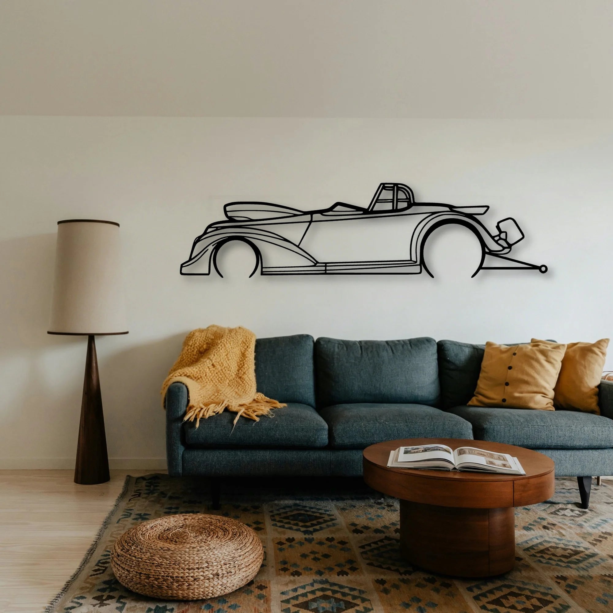 Drag 1937 Classic Silhouette Metal Wall Art - Tinvibe