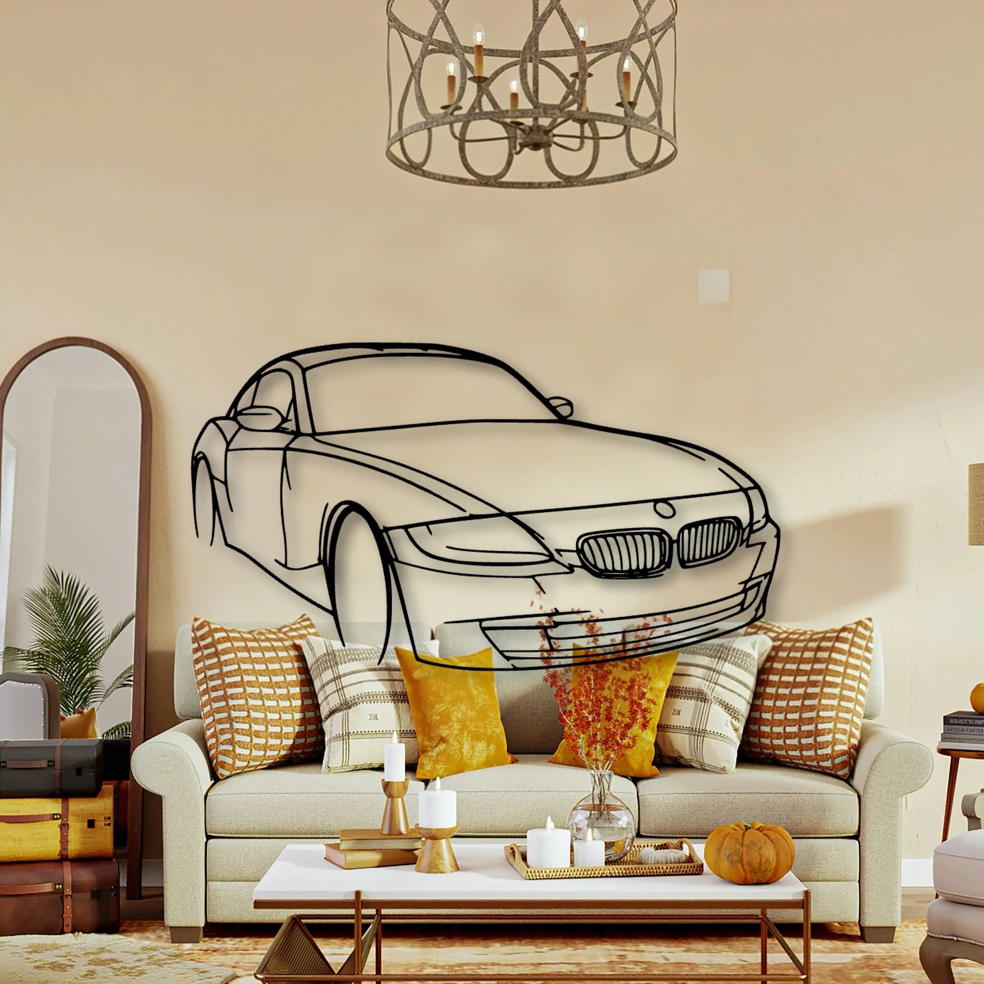 E86 Z4 Angle Classic Silhouette Metal Wall Art - Tinvibe