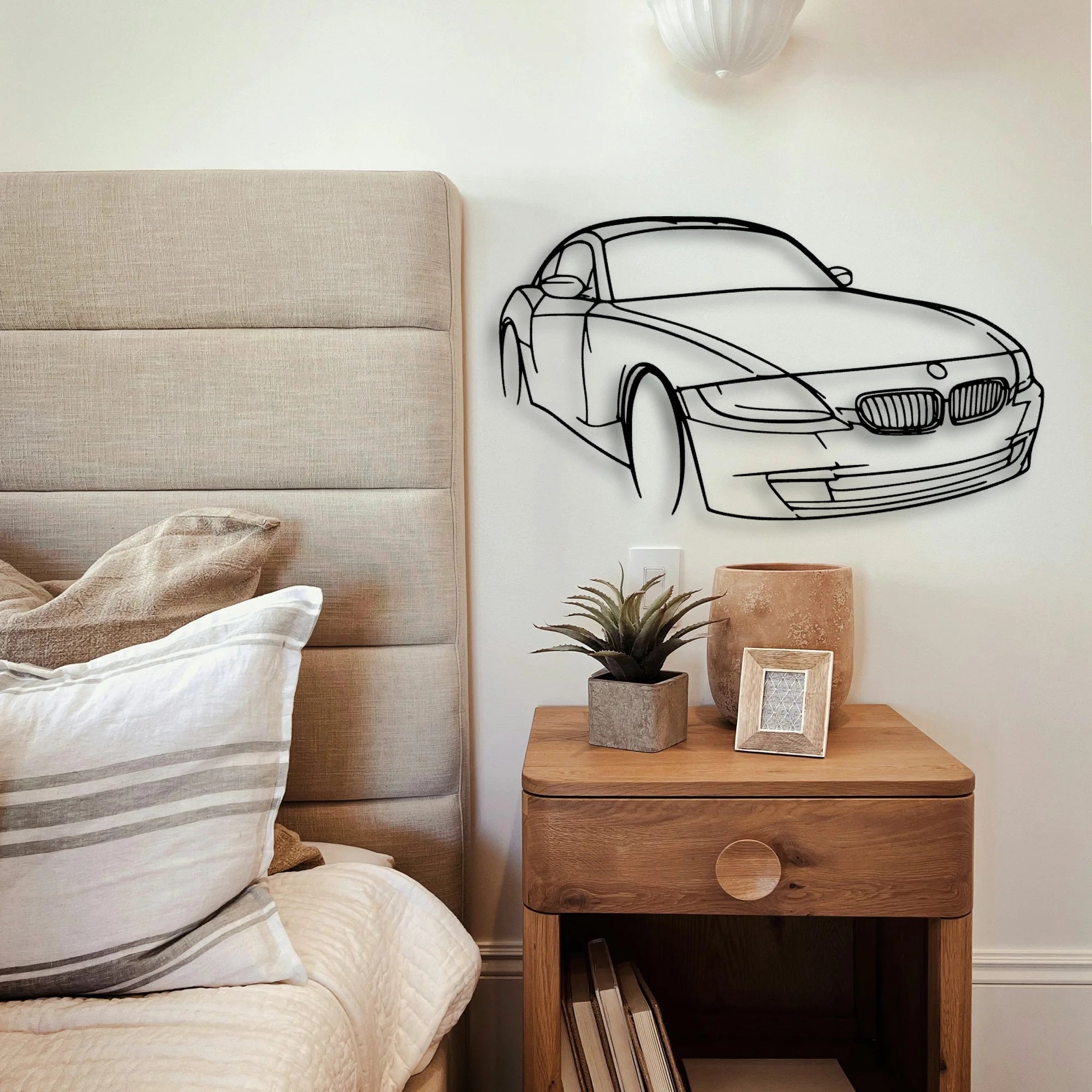 E86 Z4 Angle Classic Silhouette Metal Wall Art - Tinvibe