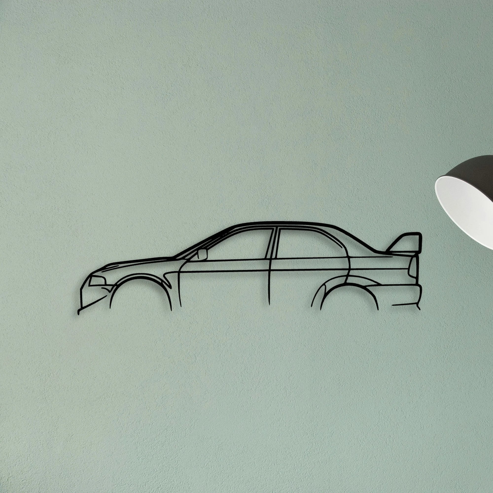 EVO VI Classic Silhouette Metal Wall Art - Tinvibe