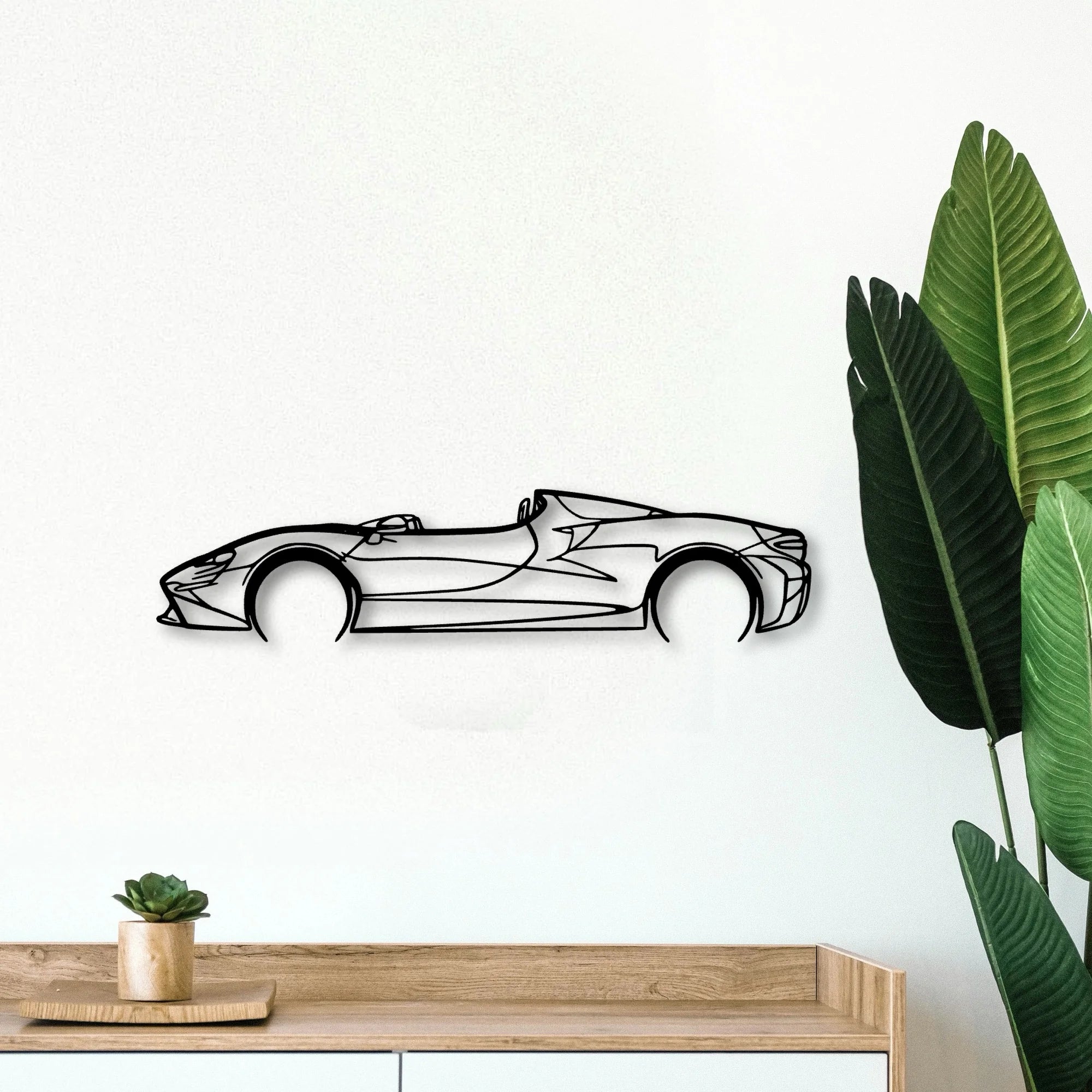 Elva 2022 Classic Silhouette Metal Wall Art - Tinvibe