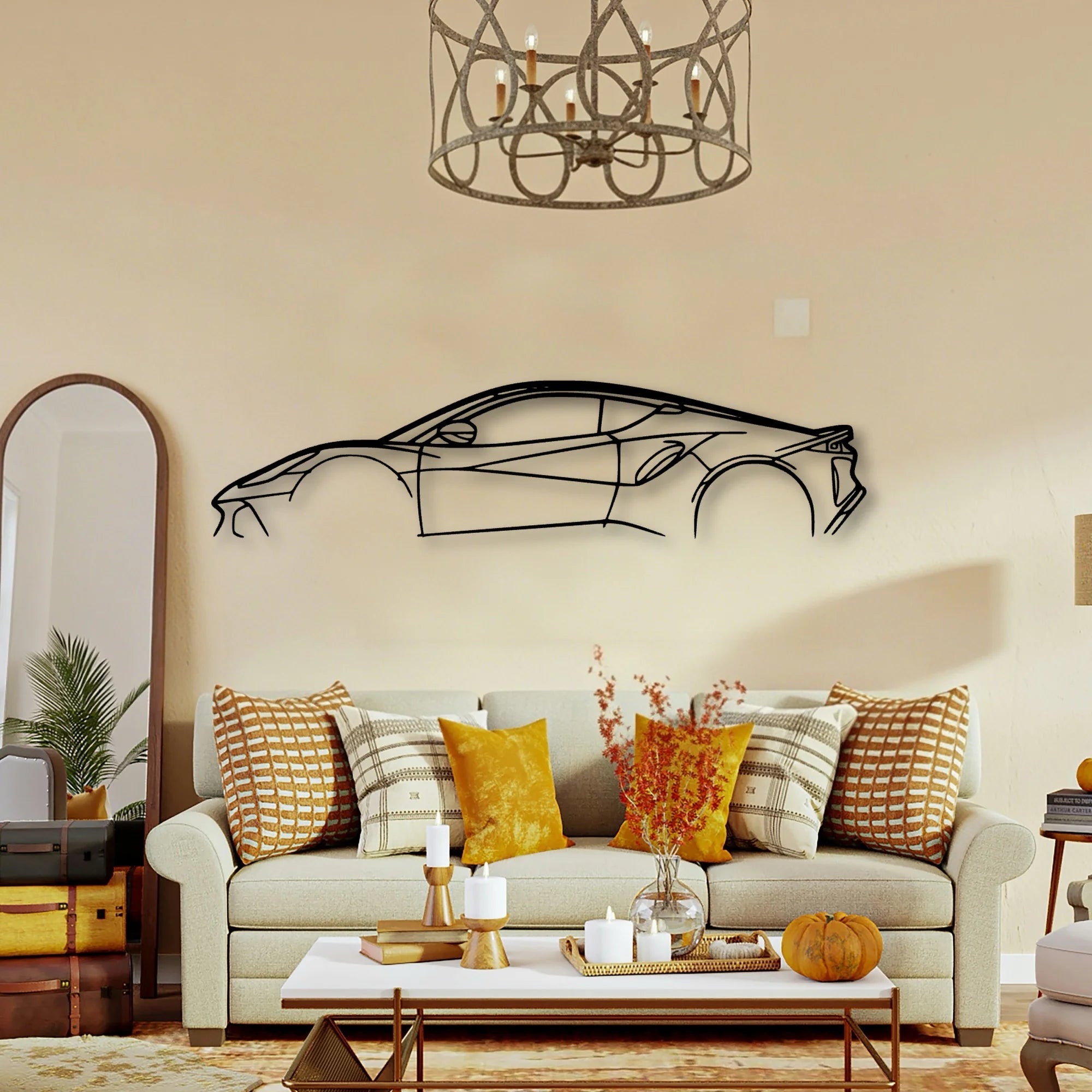 Emira 2 Classic Silhouette Metal Wall Art - Tinvibe