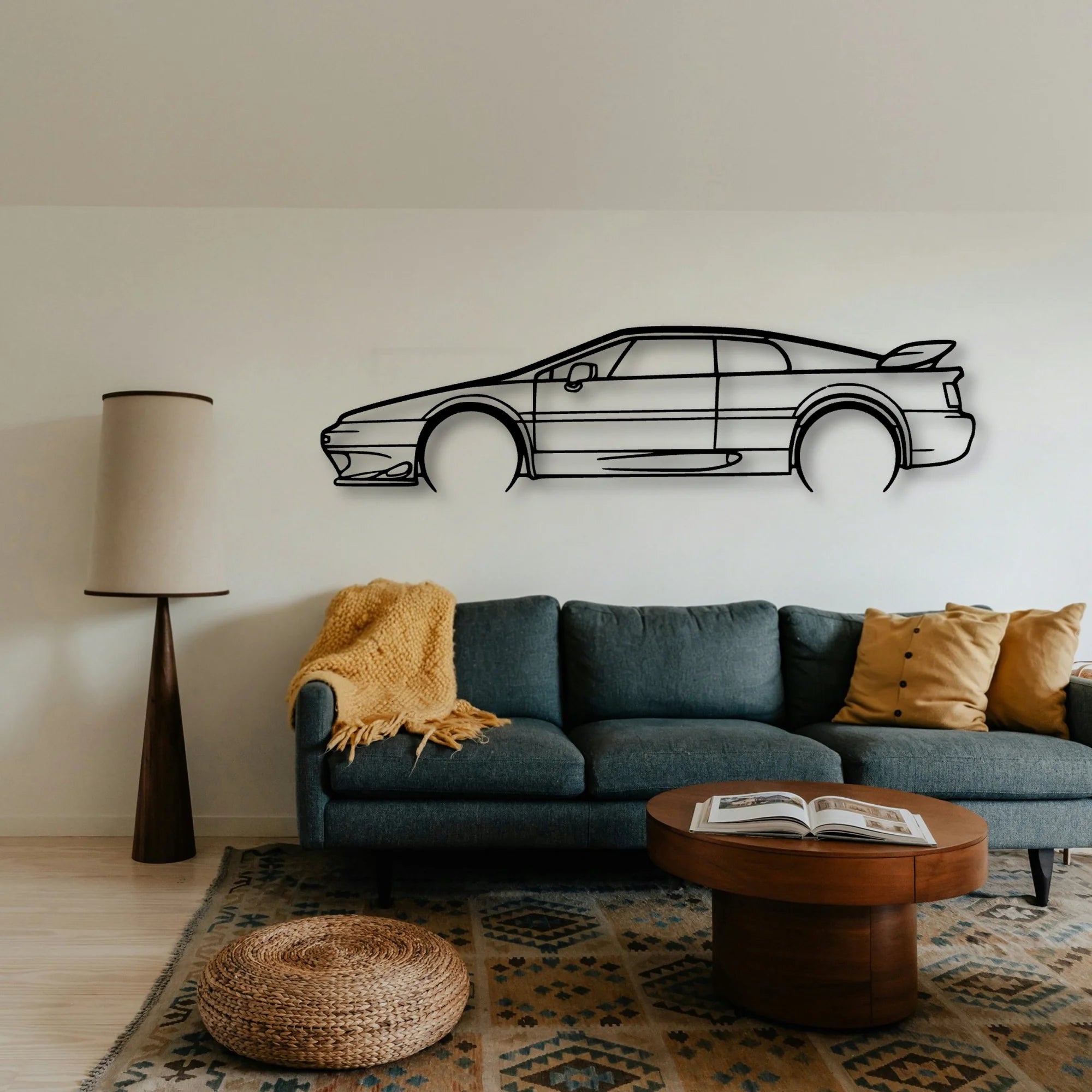 Esprit Turbo Classic Silhouette Metal Wall Art - Tinvibe