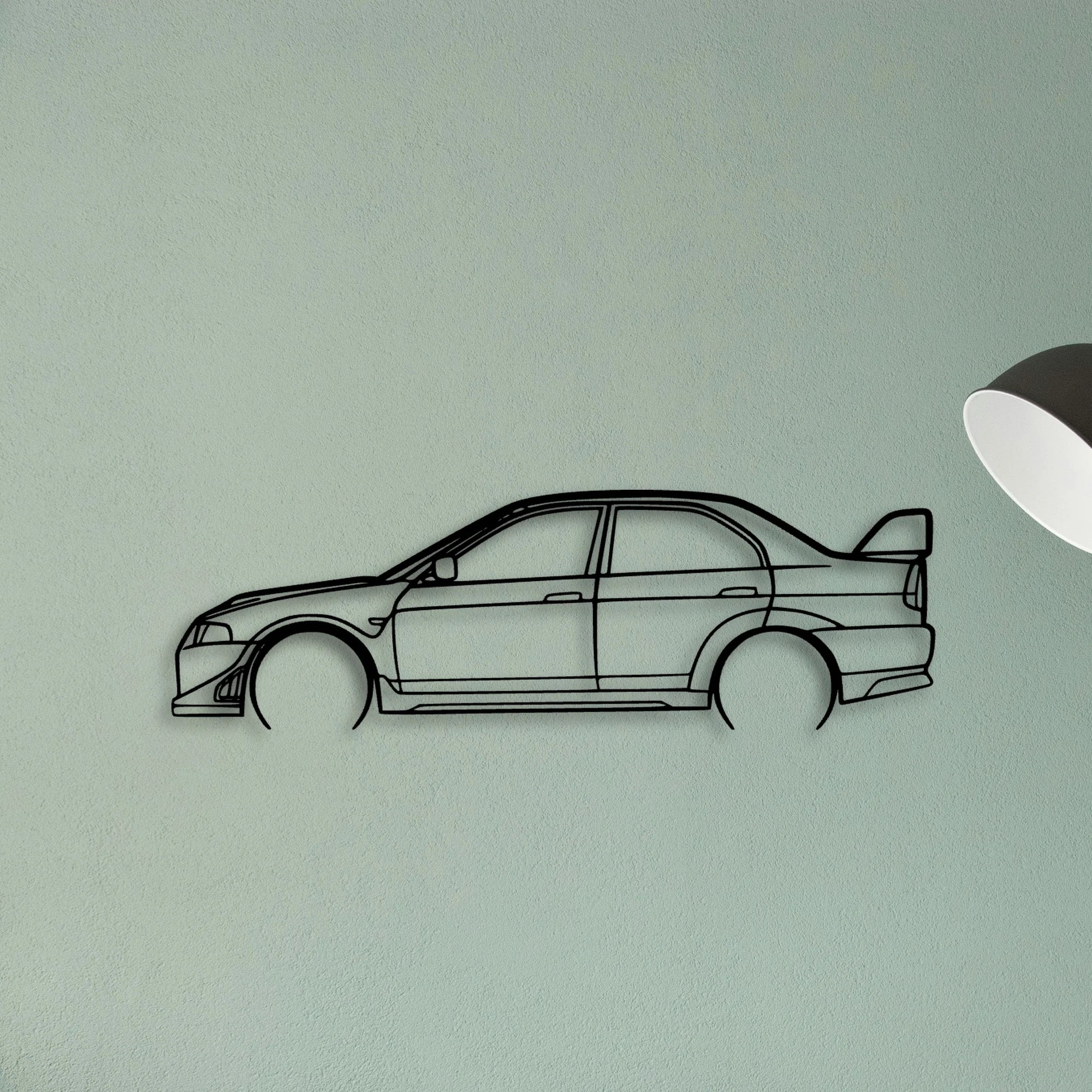EVO VI 3 Classic Silhouette Metal Wall Art - Tinvibe