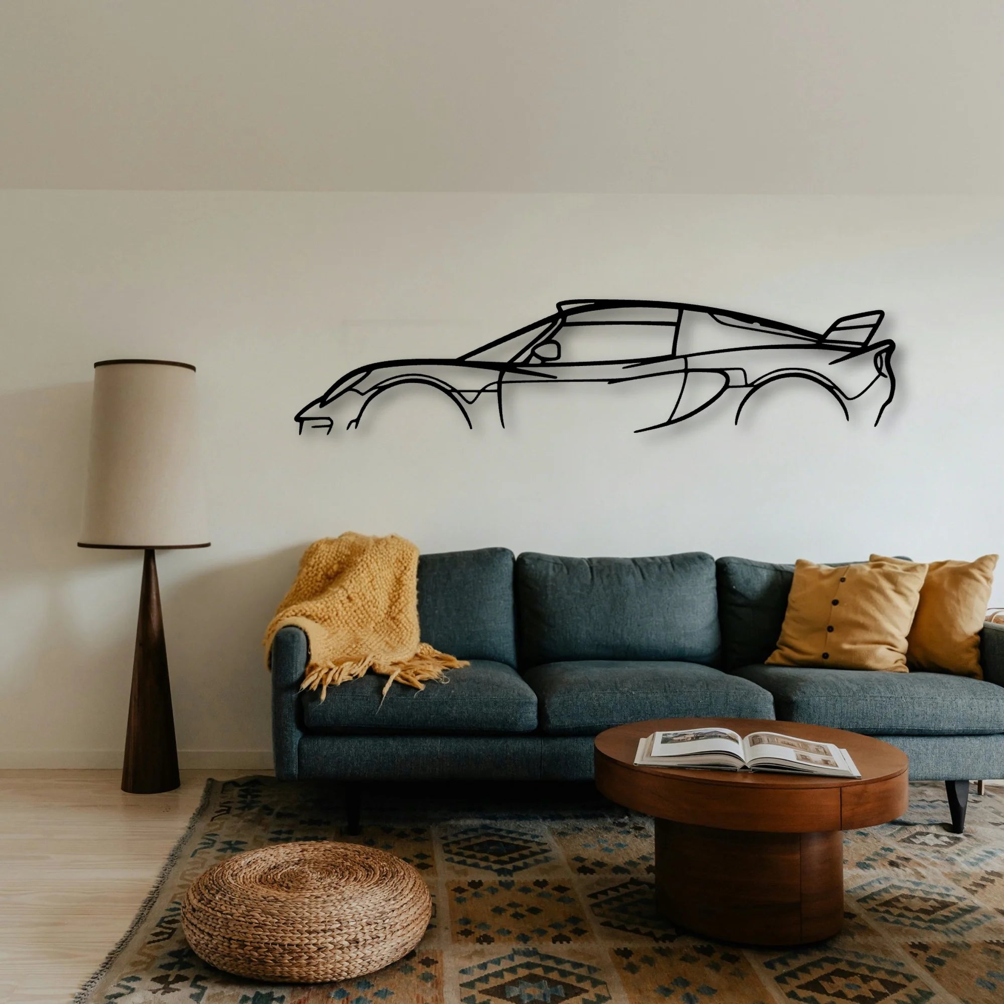 Exige Classic Silhouette Metal Wall Art - Tinvibe