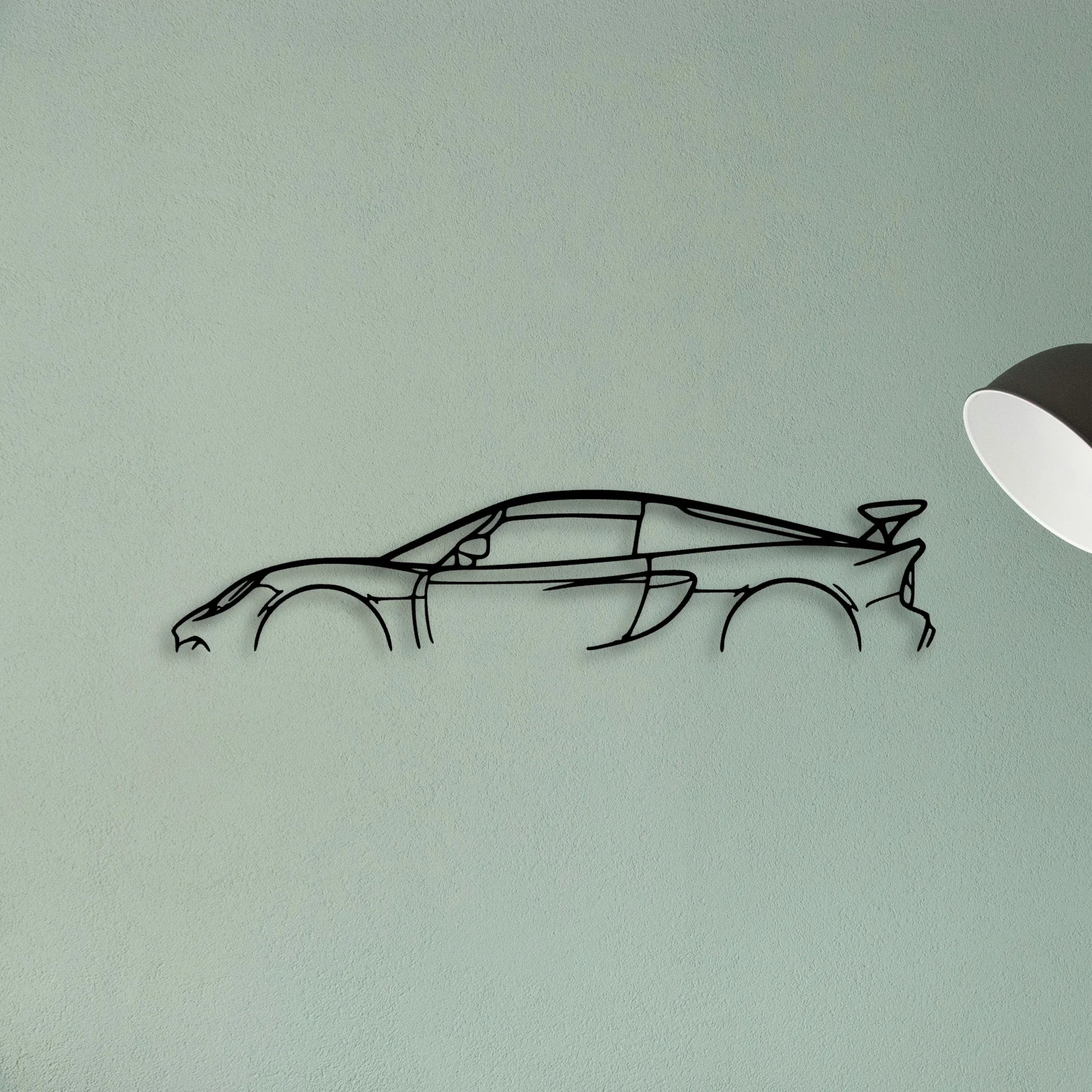 Exige 350 CUP 2017 Classic Silhouette Metal Wall Art - Tinvibe