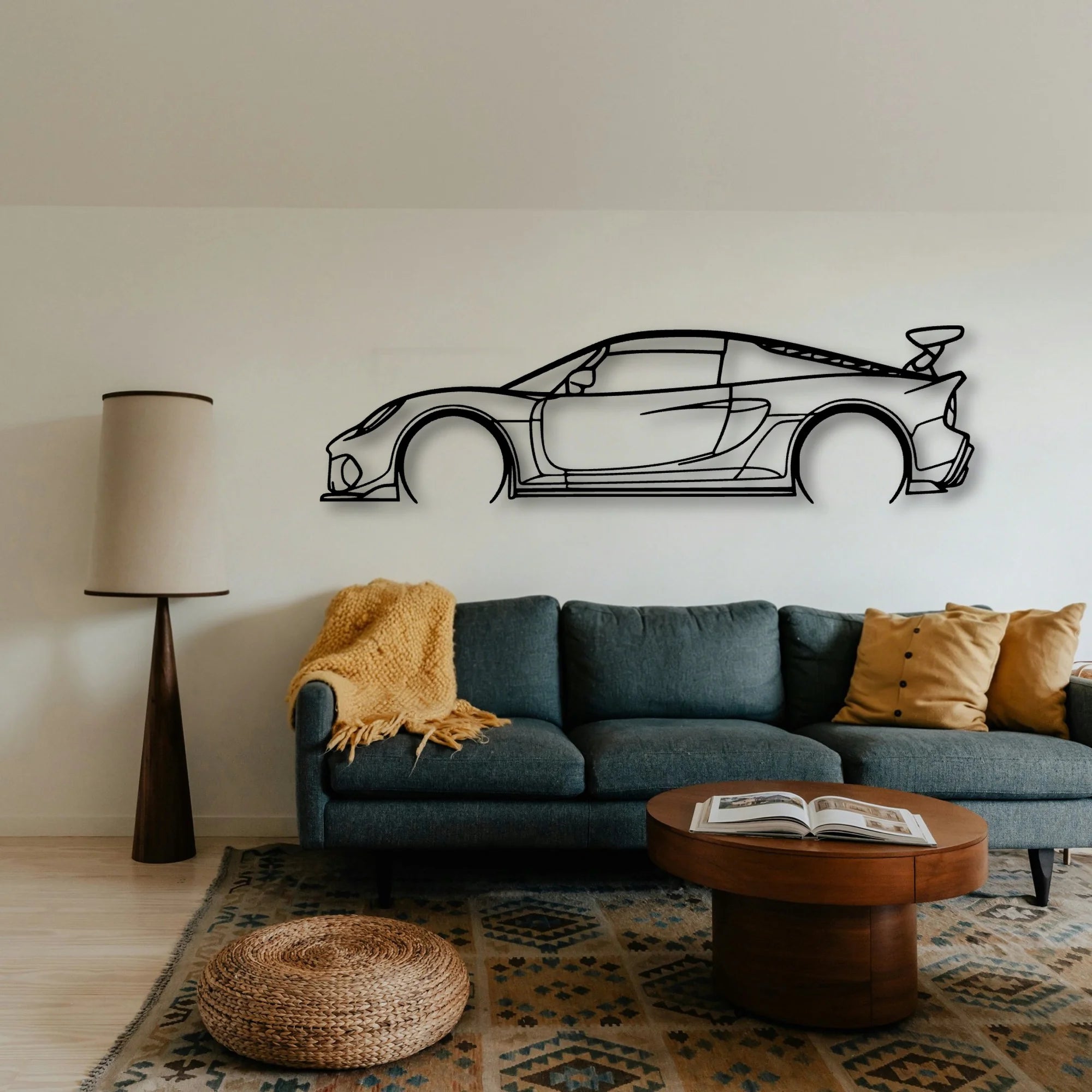 Exige 430 CUP 2020 Classic Silhouette Metal Wall Art - Tinvibe