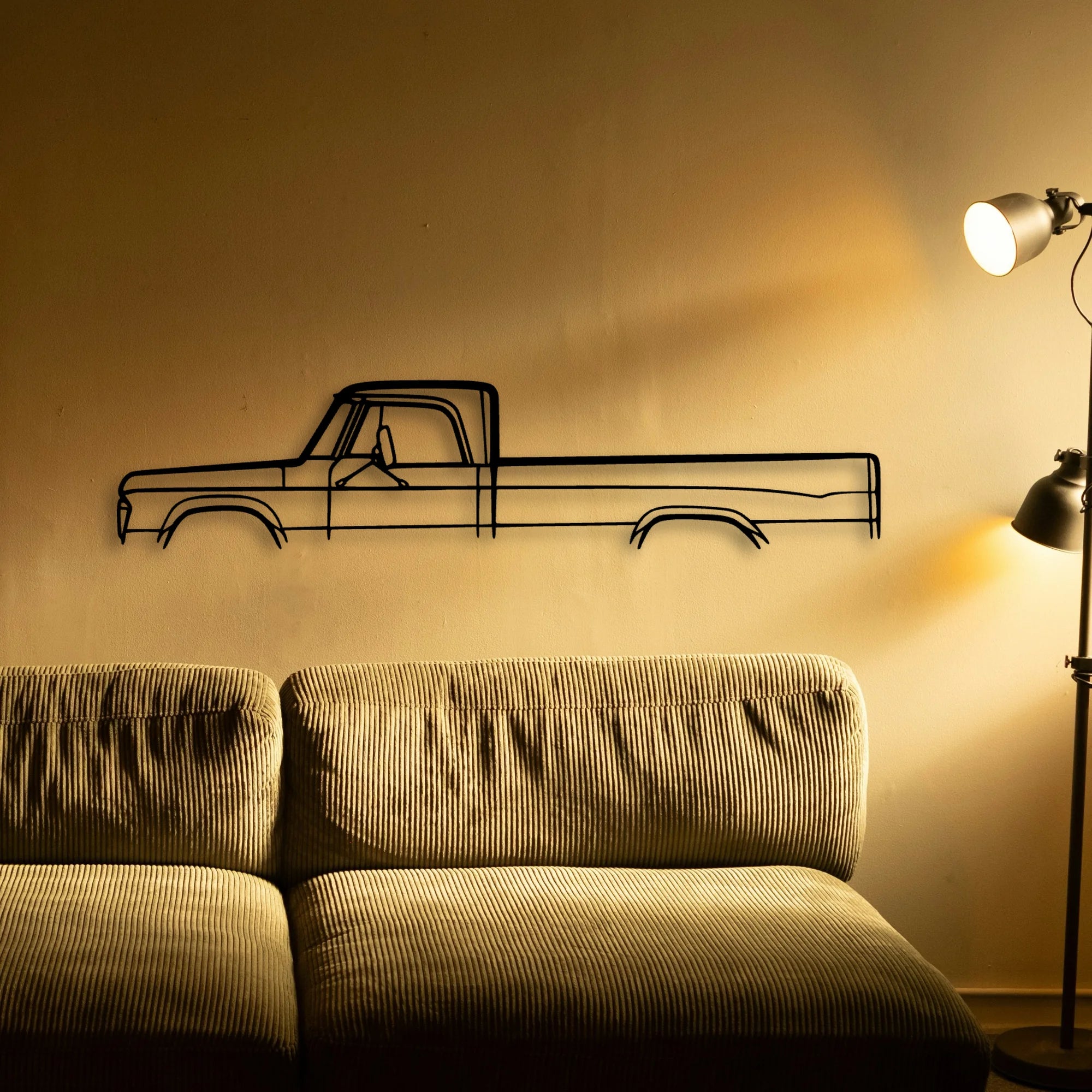 Fargo 1969 Classic Silhouette Metal Wall Art - Tinvibe