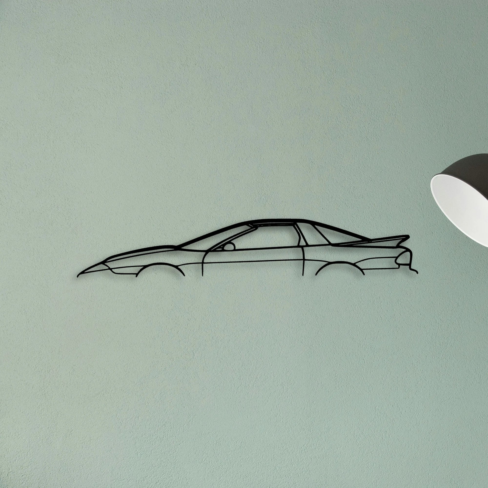 Firebird Trans AM 1997 Classic Silhouette Metal Wall Art - Tinvibe