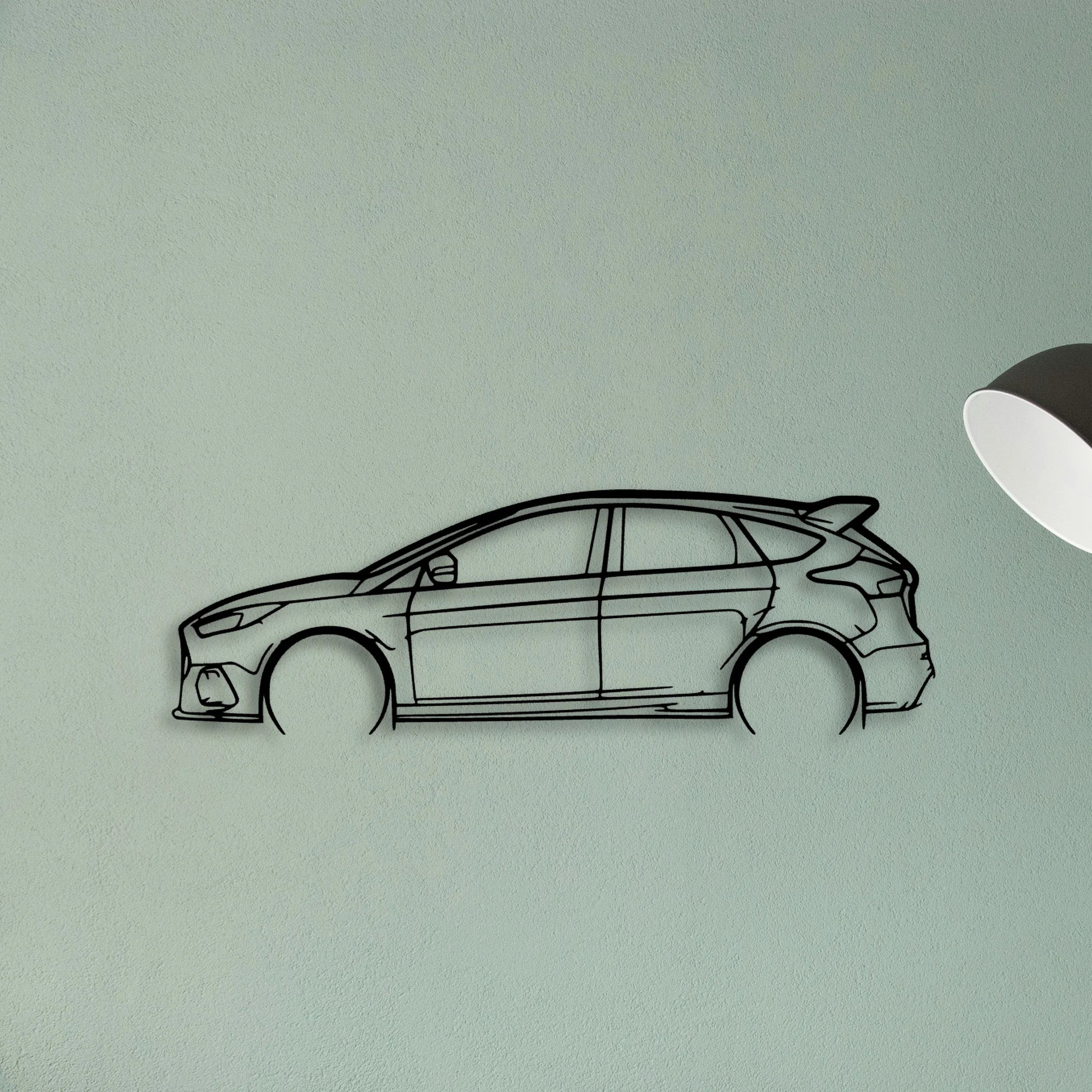 Focus RS 3 Classic Silhouette Metal Wall Art - Tinvibe