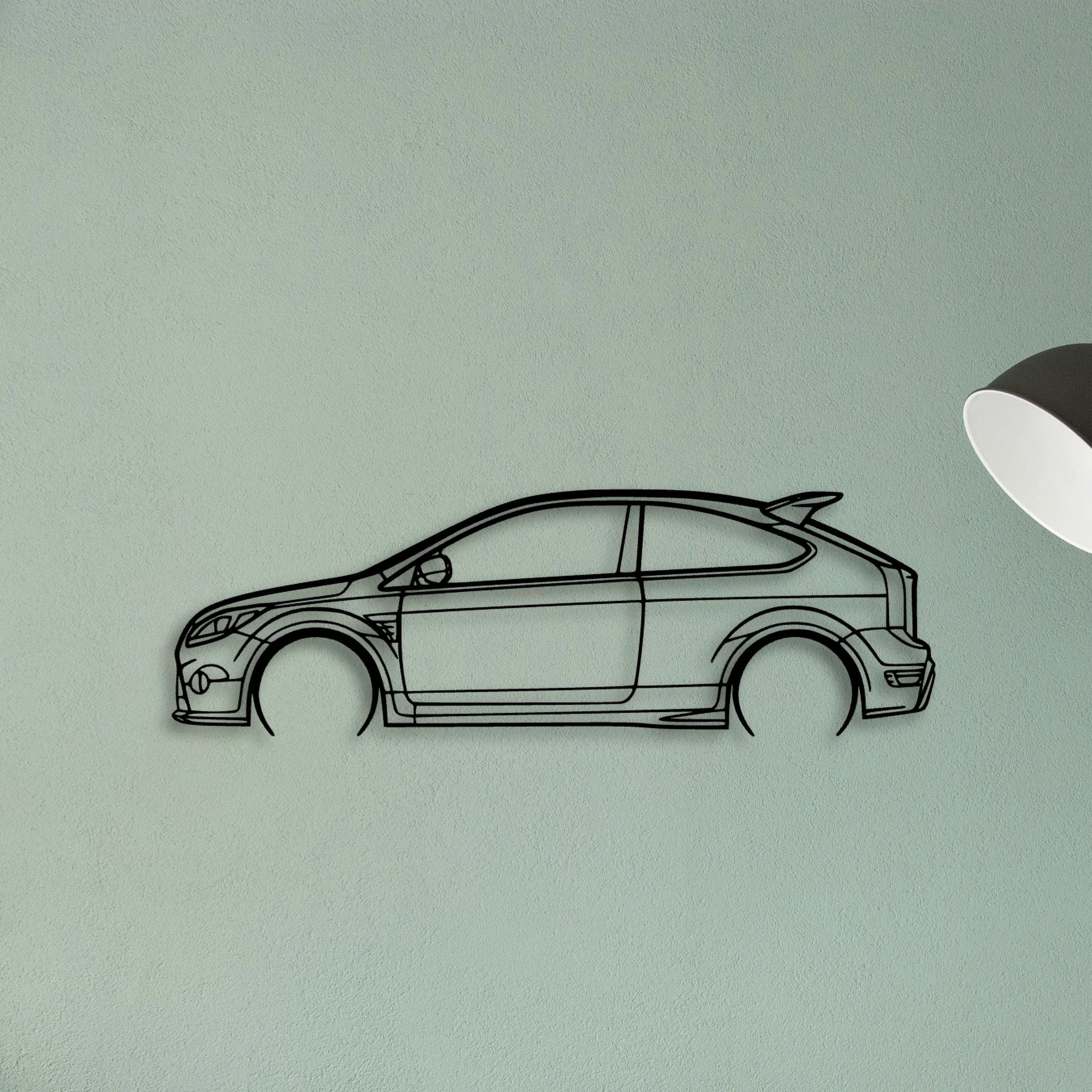 Focus RS LV Classic Silhouette Metal Wall Art - Tinvibe
