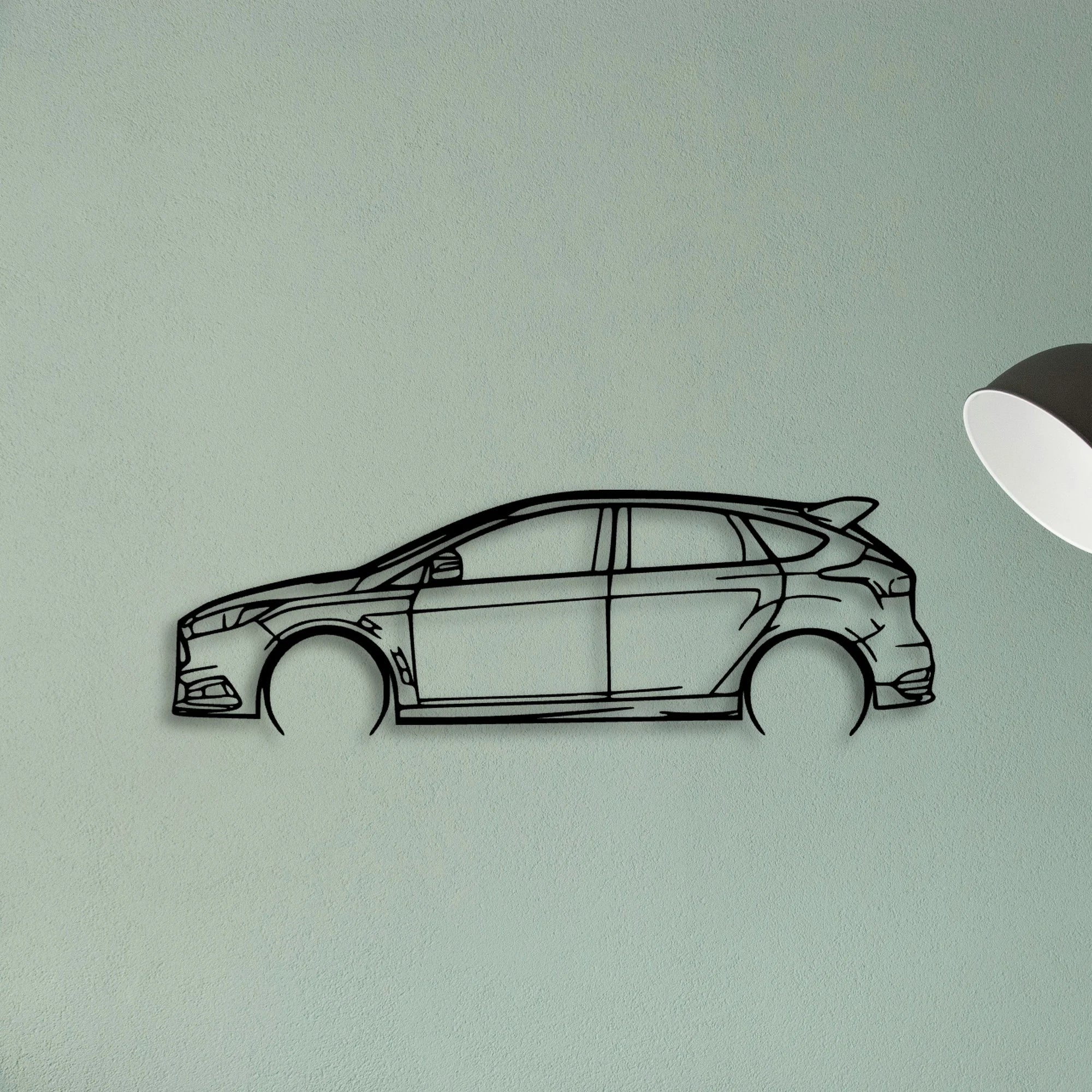 Focus ST 2016 Classic Silhouette Metal Wall Art - Tinvibe