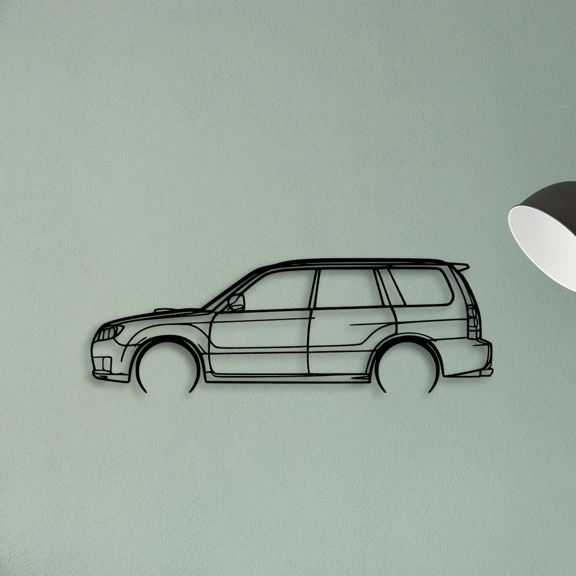 Forester 2005 Classic Silhouette Metal Wall Art - Tinvibe