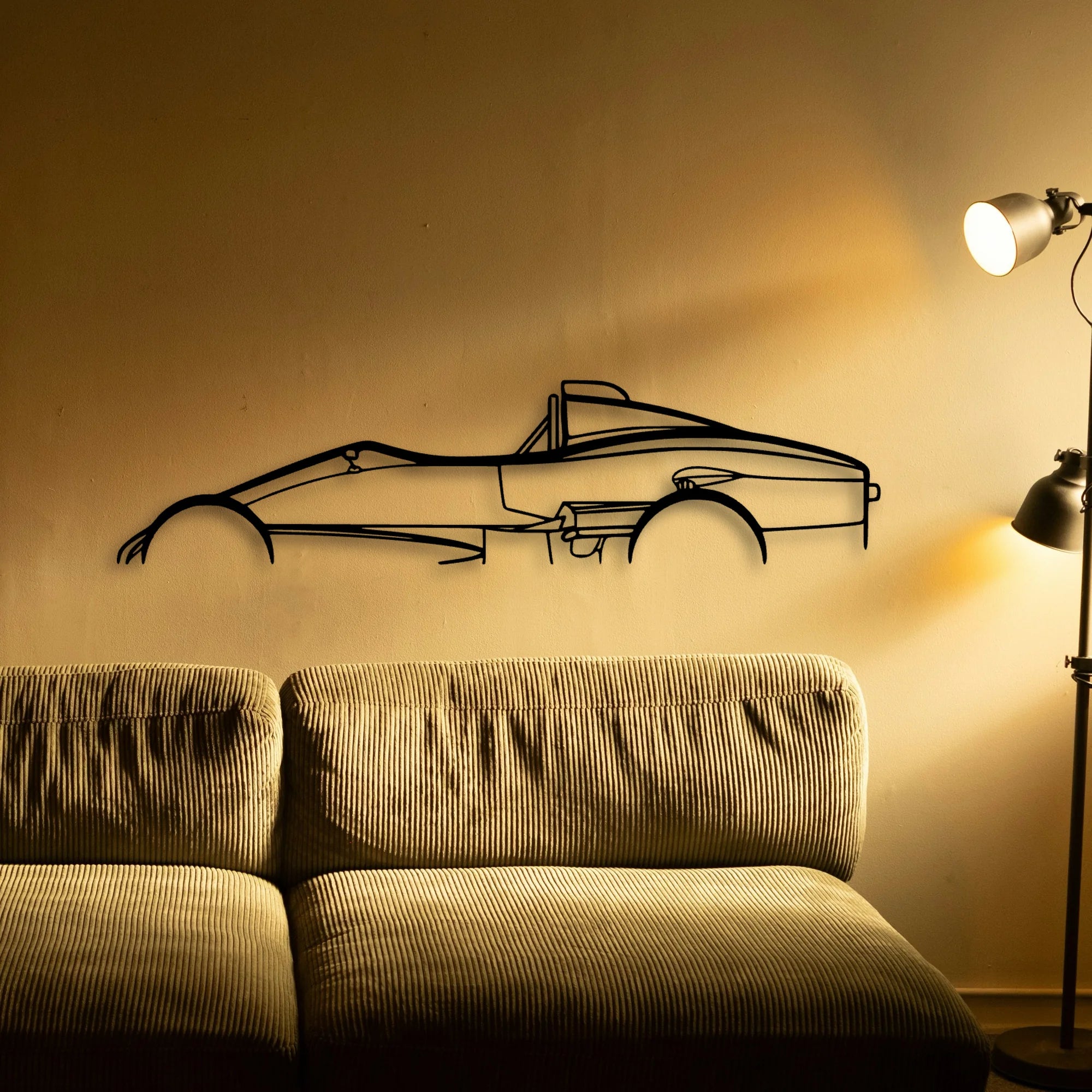 Formula VEE Citation Classic Silhouette Metal Wall Art - Tinvibe