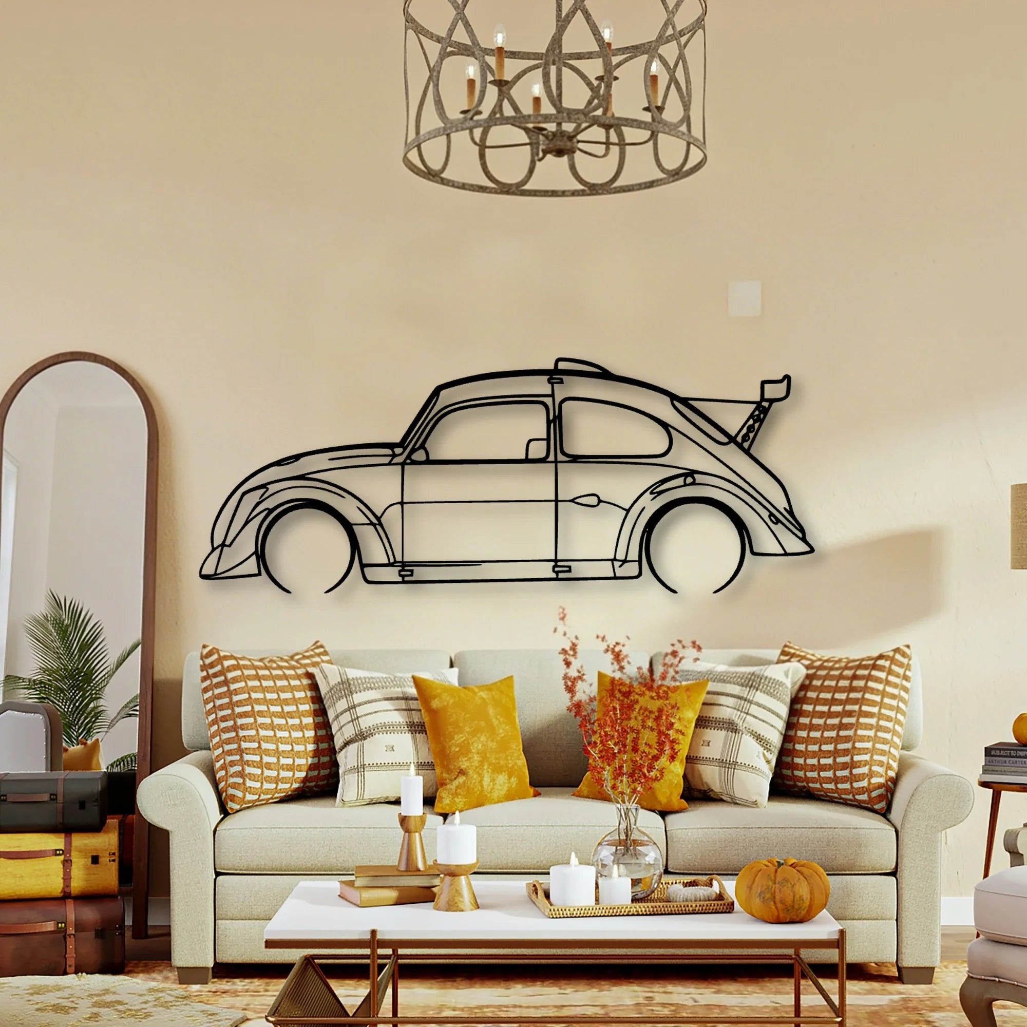 FUN CUP Classic Silhouette Metal Wall Art - Tinvibe