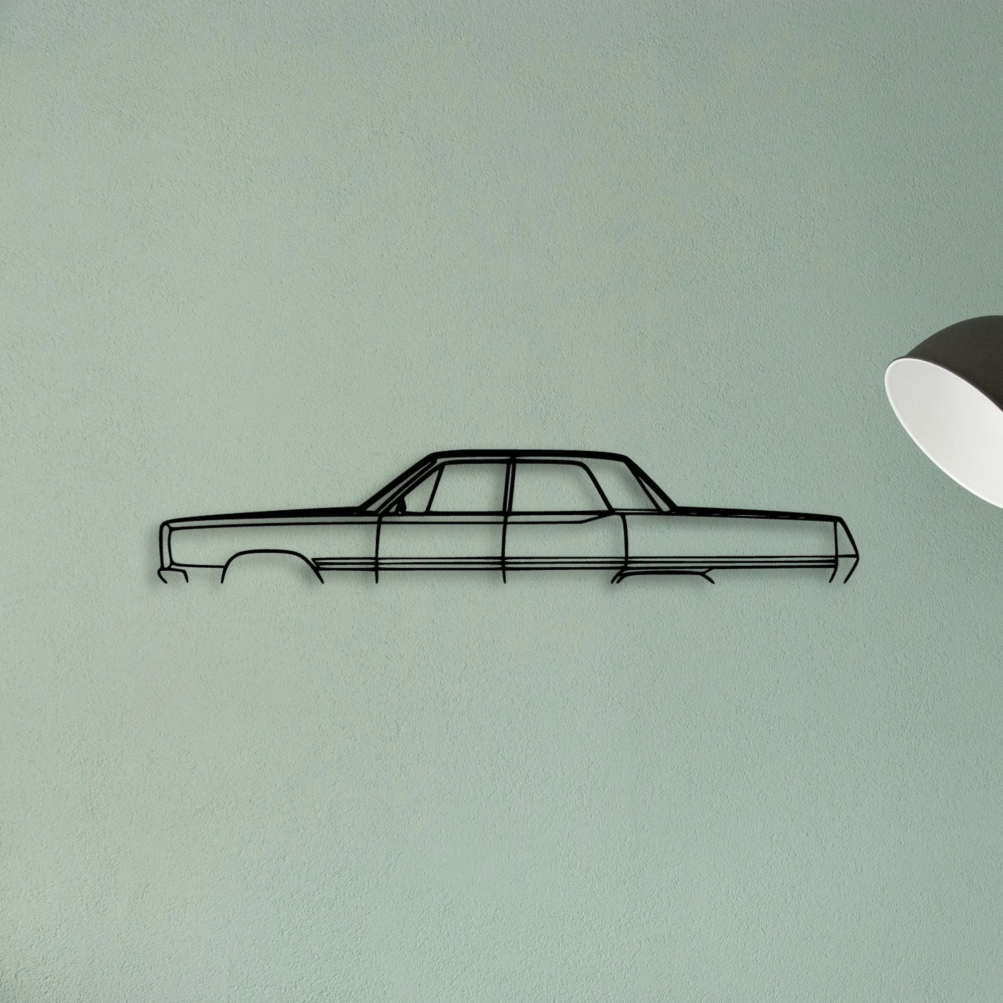 Fury 1967 Classic Silhouette Metal Wall Art - Tinvibe