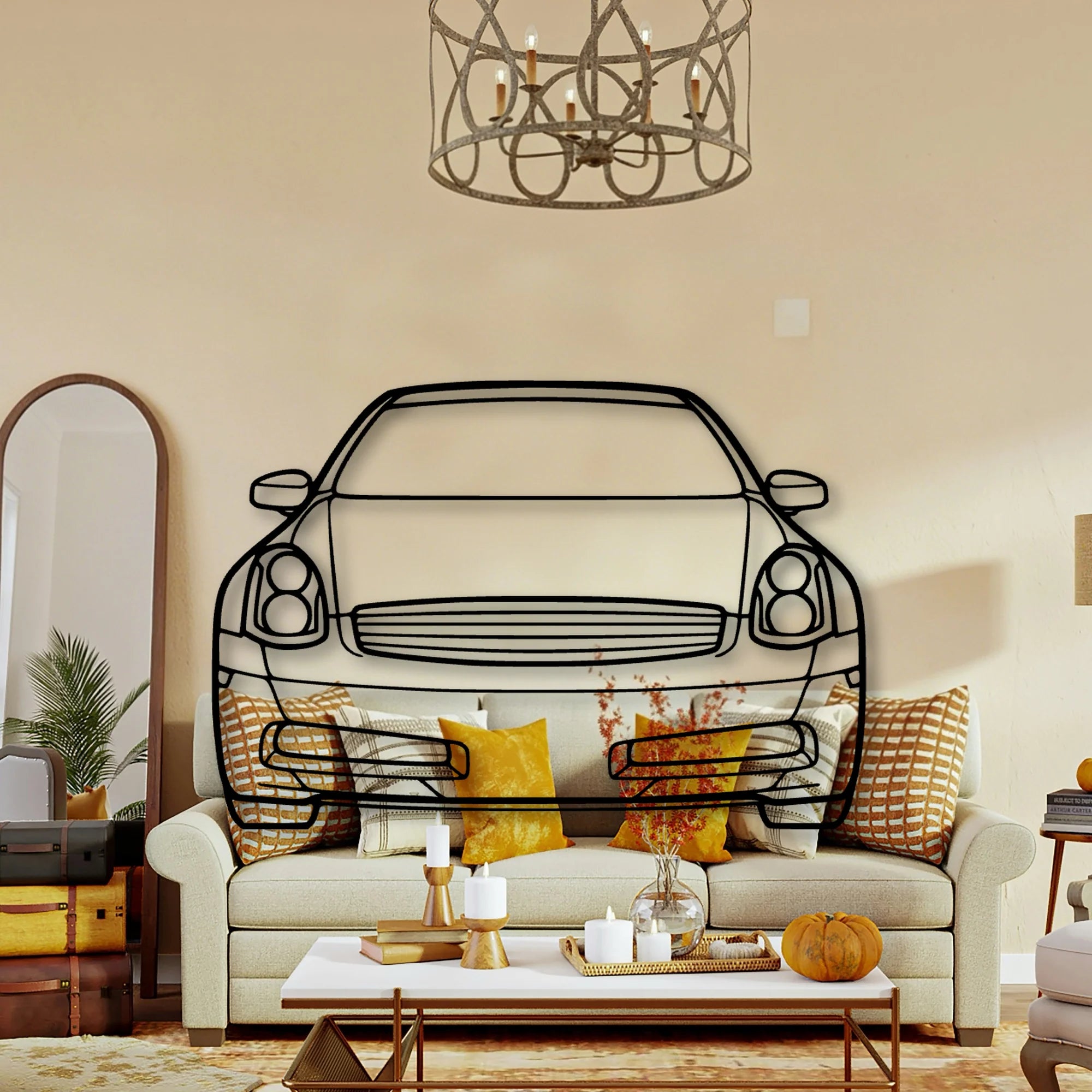 G35 2007 Classic Silhouette Metal Wall Art - Tinvibe