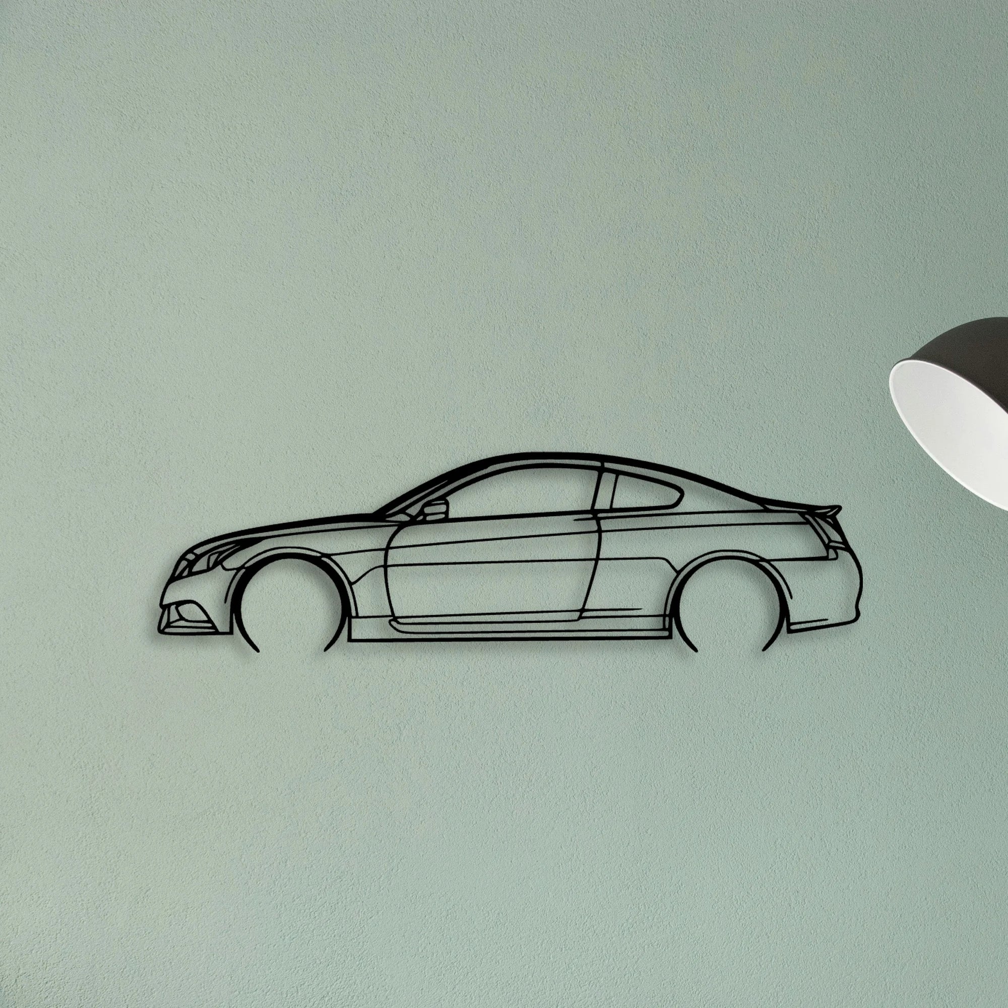 G37S 2008 Classic Silhouette Metal Wall Art - Tinvibe