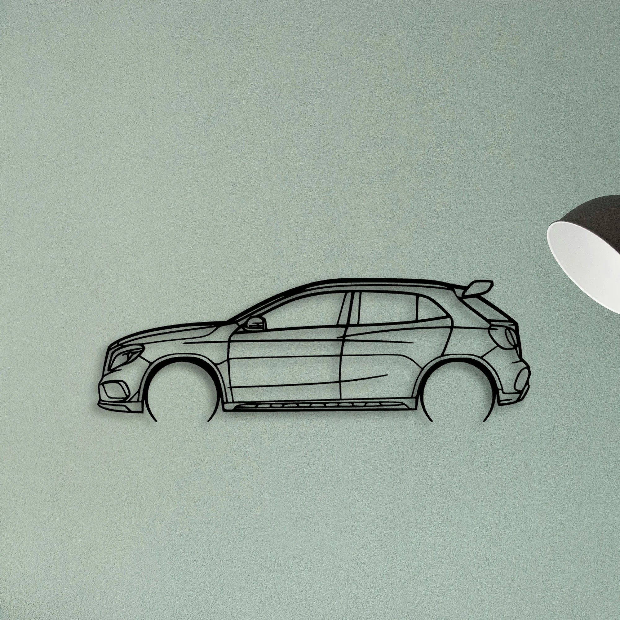 GLA45 Classic Silhouette Metal Wall Art - Tinvibe