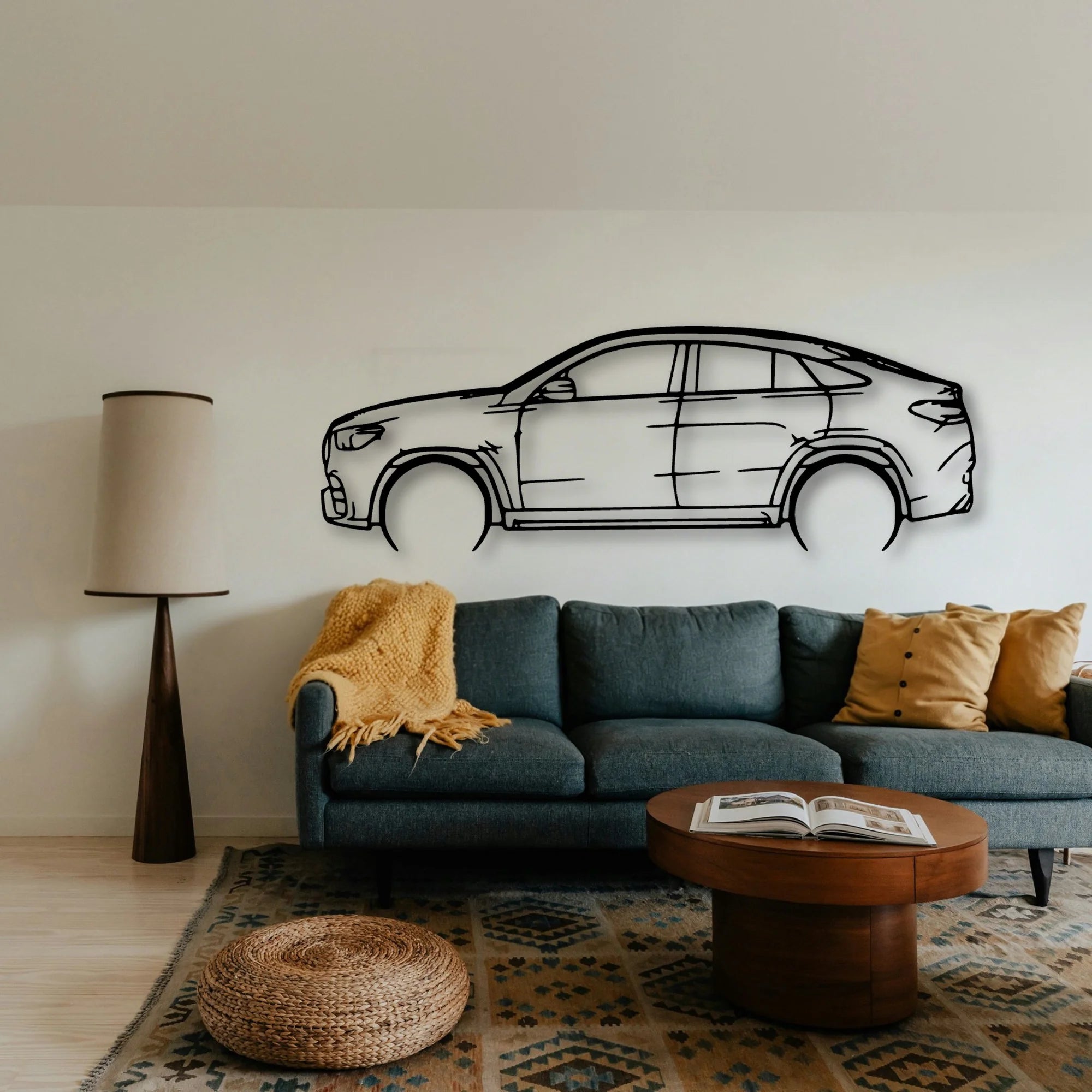 GLE 2021 Classic Silhouette Metal Wall Art - Tinvibe