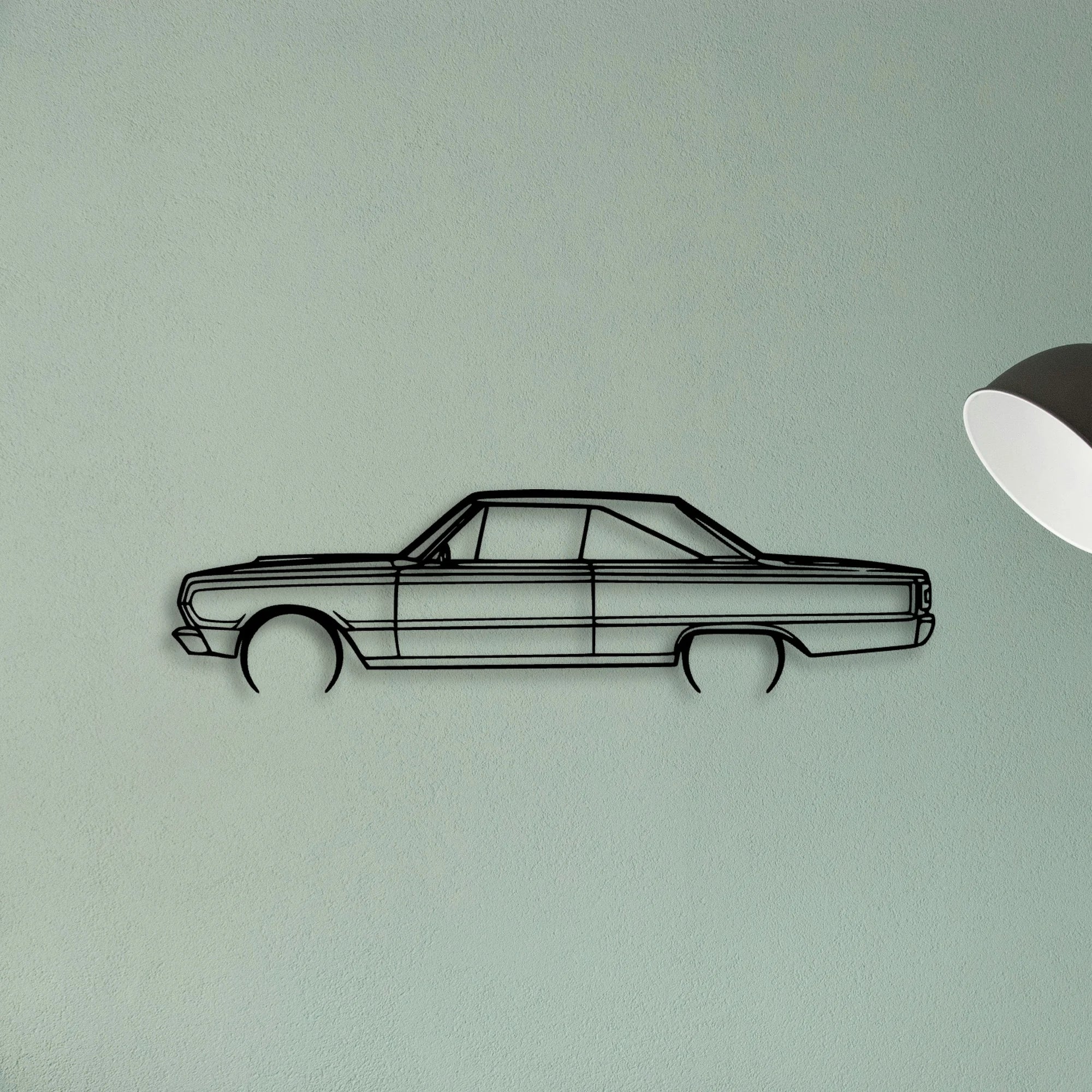 GTX 1967 Classic Silhouette Metal Wall Art - Tinvibe