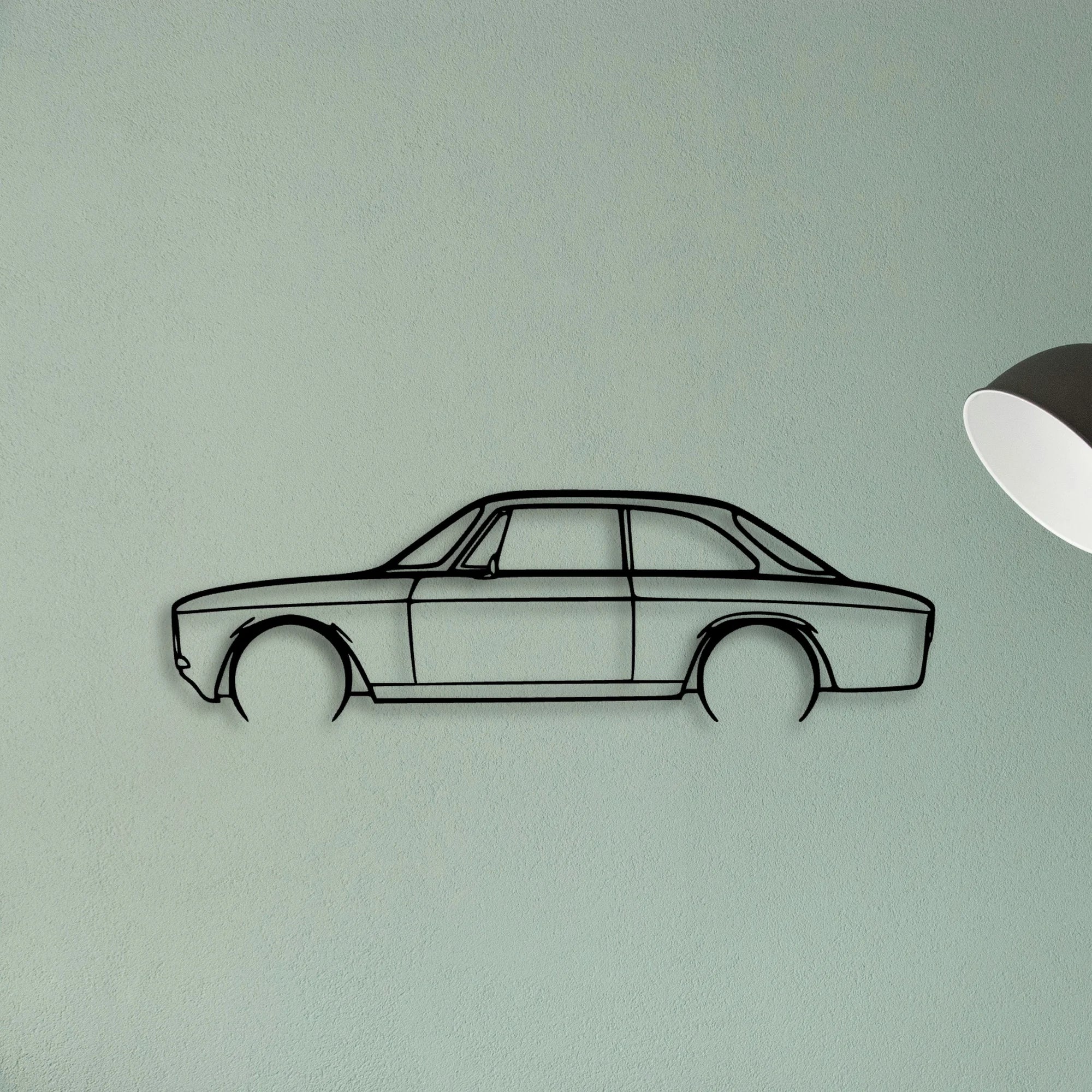 GT 1300 1971 Classic Silhouette Metal Wall Art - Tinvibe